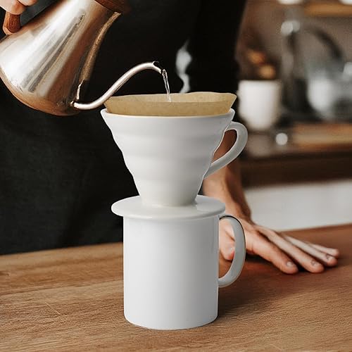 Miniatura 7 de Segarty Filtros de café en cono #2, paquete de 200 unidades, 2-4 tazas, color marrón natural sin blanquear, filtros de café desechables para verter