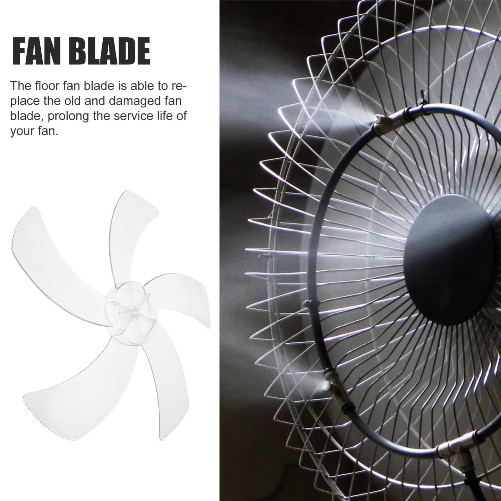 Ventilatore Grandi Ventole in Lega di Alluminio, Bianco