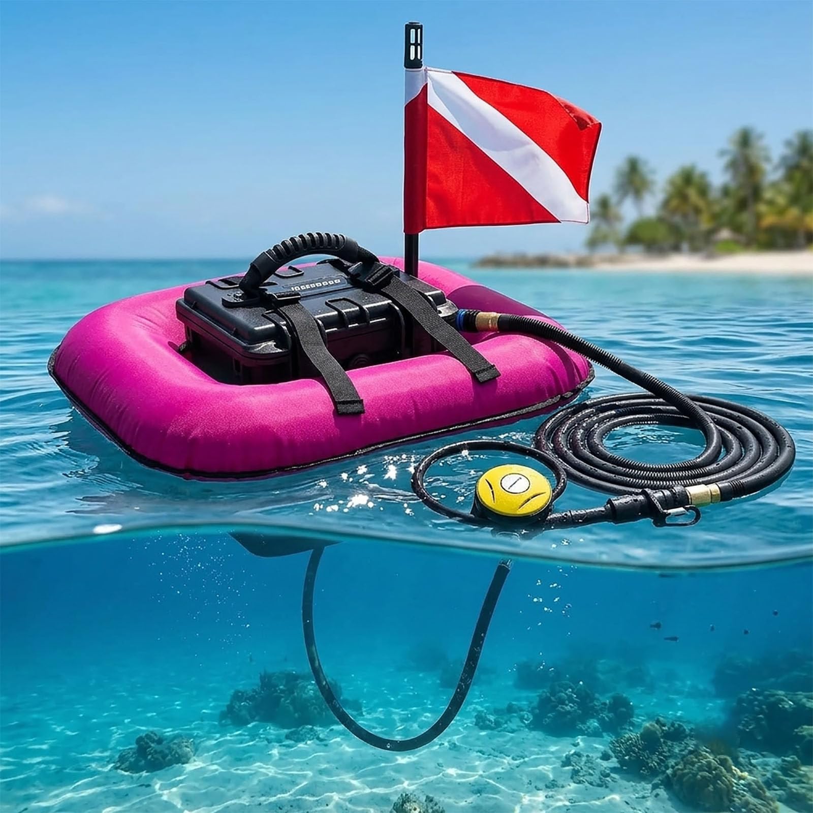 Lakenbroade Portable Diving Ventilator Tankless Scuba Diving System red