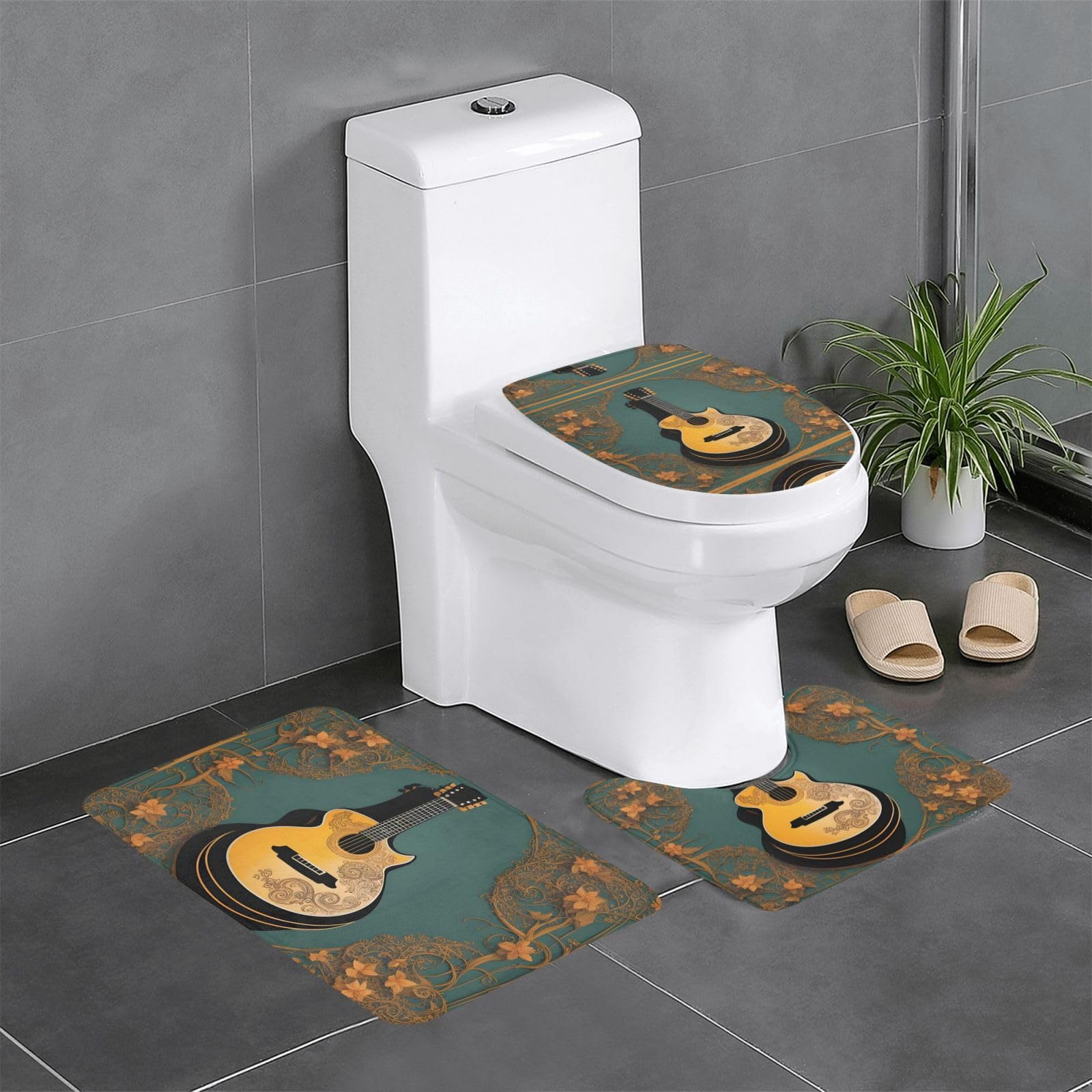 Tapis de bain antidérapants HJFCZH pour sécuriser les sols glissants autour des WC