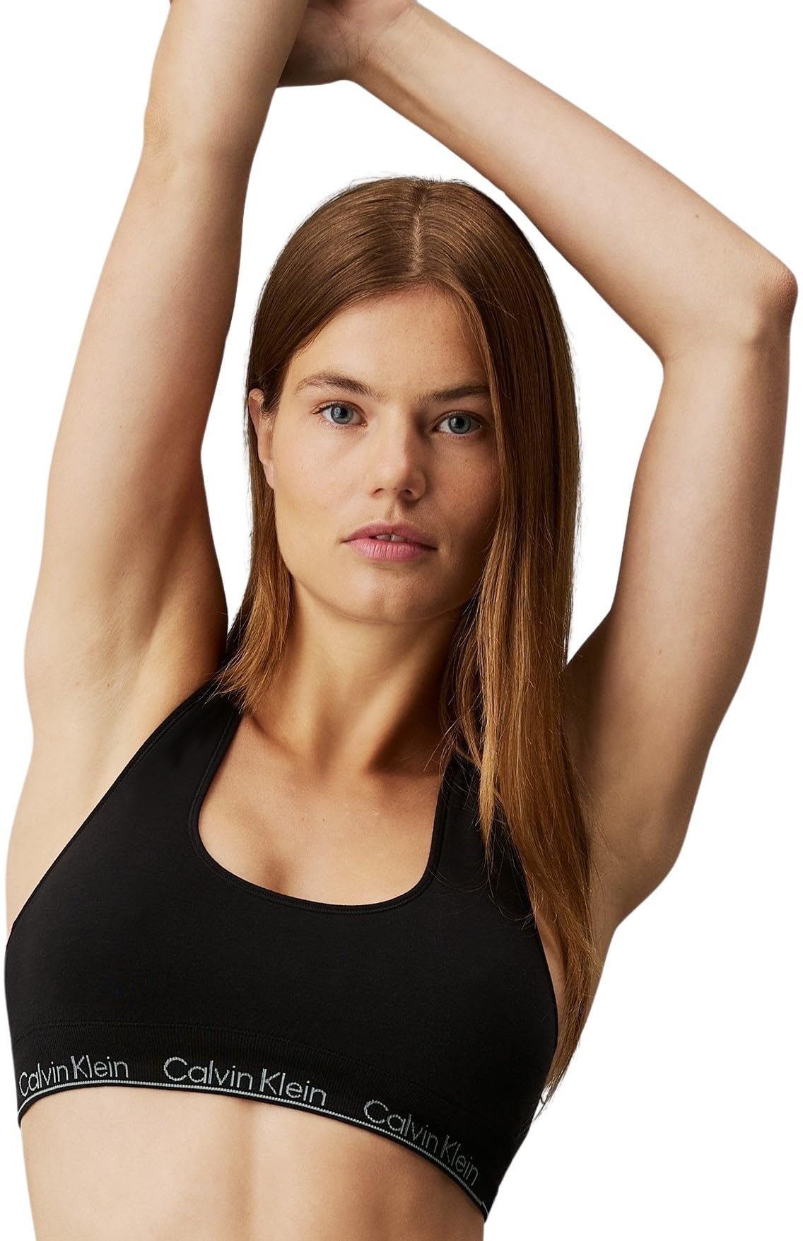 Calvin Klein Sujetador Tipo Bralette Mujer Racerback Bralette con Copas Preformadas