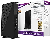 NETGEAR C6300 AC1750 Cable Modem Router Combo - DOCSIS 3.0, Xfinity Spectrum Cox Compatible, Up to 400Mbps, 1600 Sq Ft Coverage