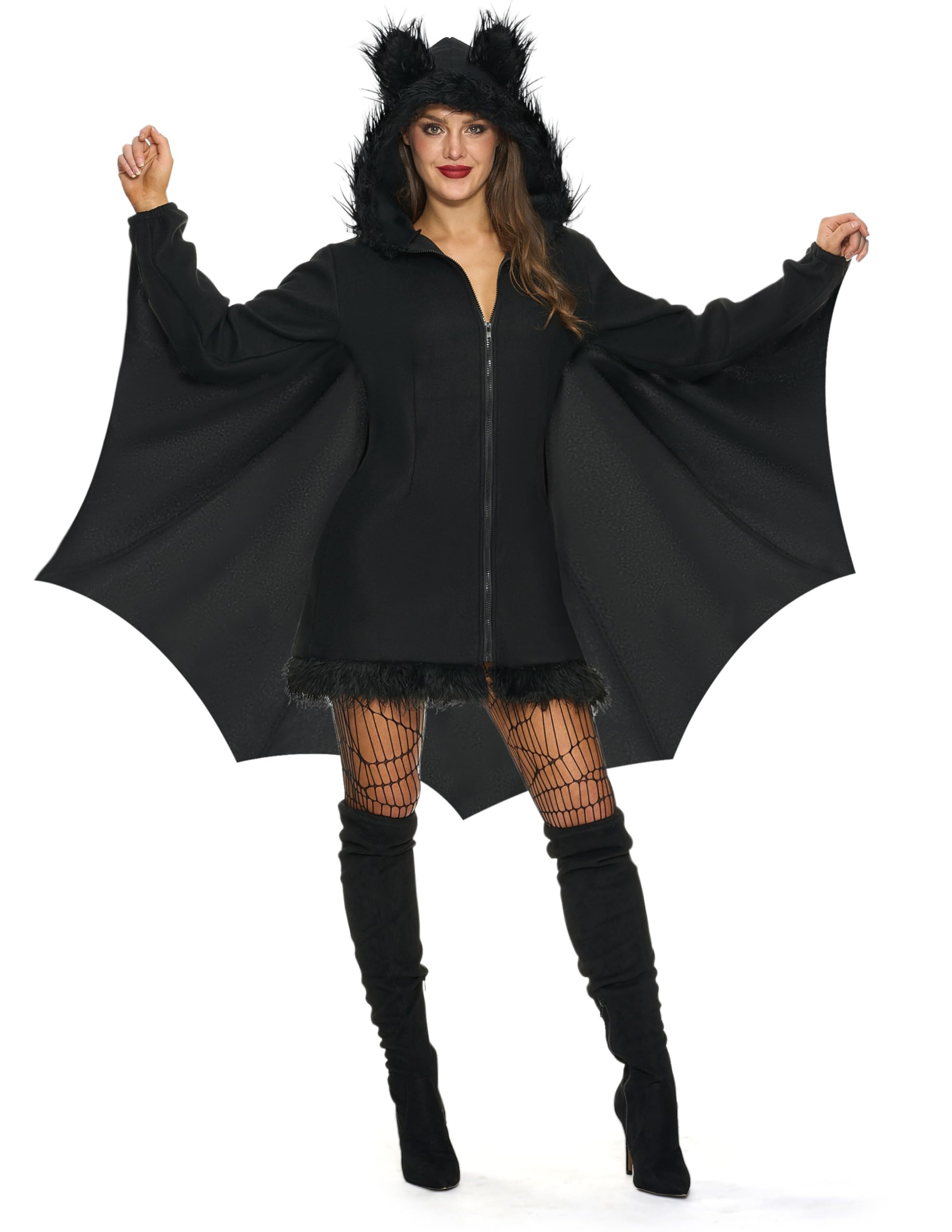 Spooktacular CreationsBlack Bat Costume Women, Halloween Costumes for Adults