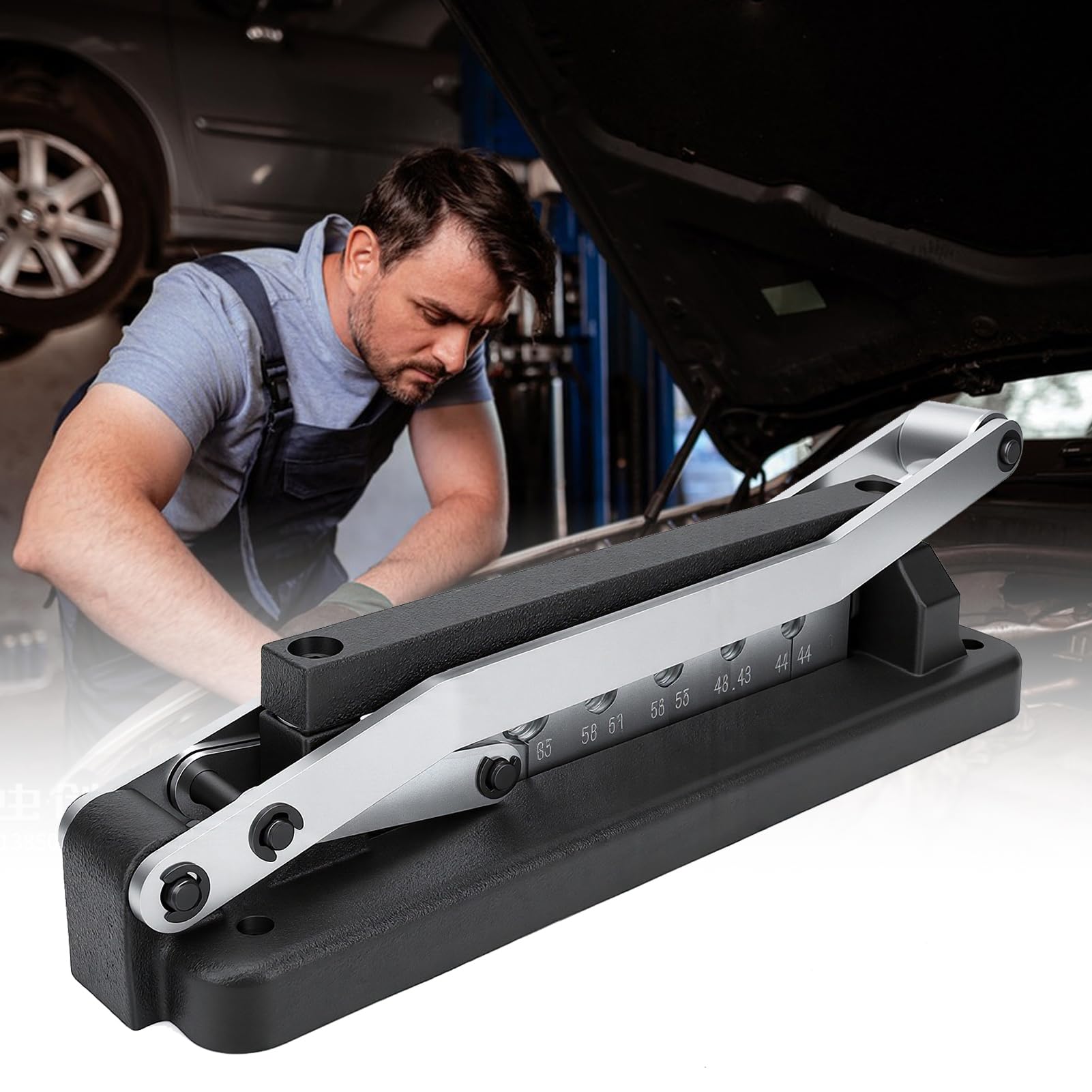Shkalacar Herramienta de Prensado de Mangueras Alta Resistencia con 5 Troqueles y 100 Casquillos para Kit Reparación Mangueras Aire Caucho PVC 1/4 5/16 3/8 Pulgadas
