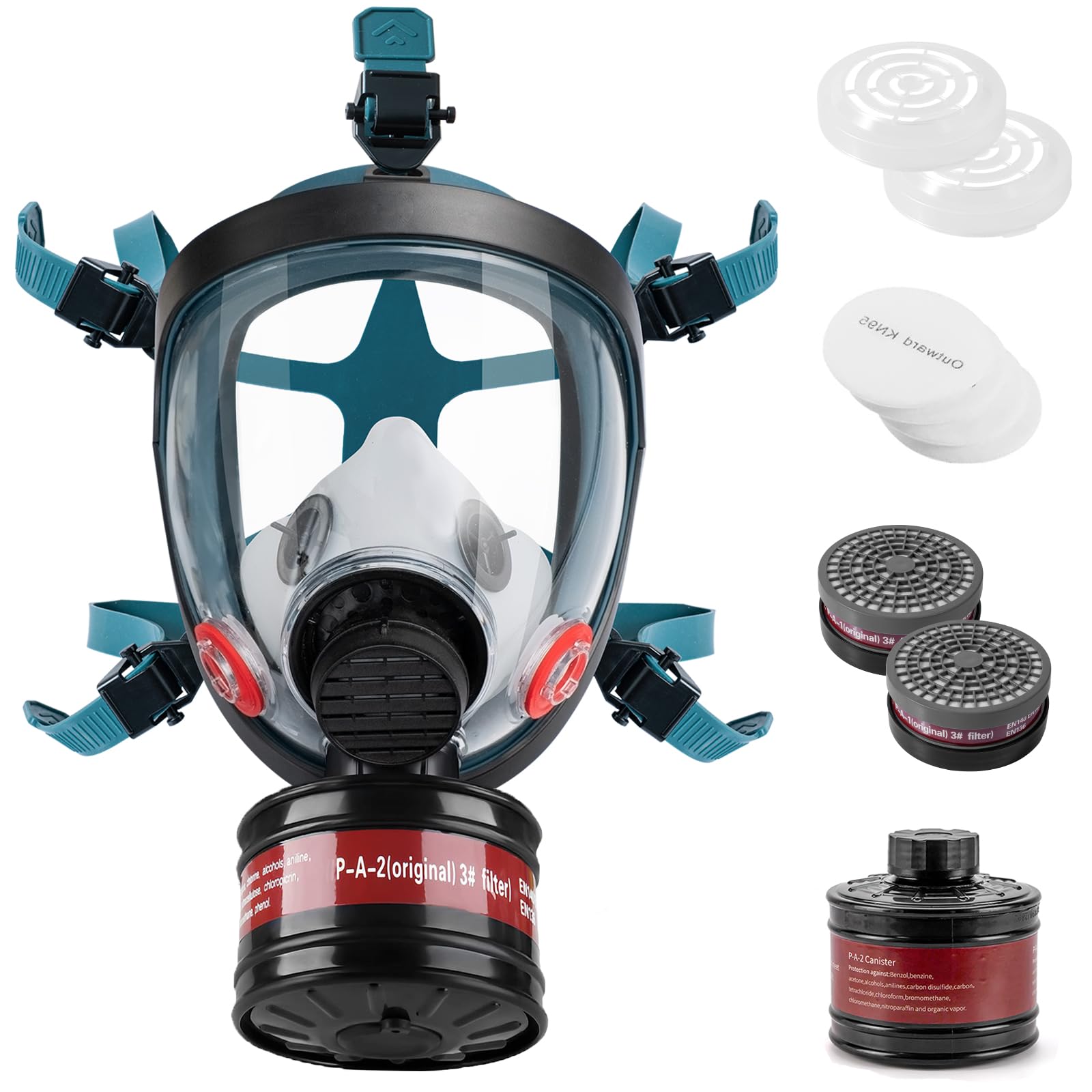 See full amazon price history chart for Full Face Organic Vapor, Chemical, & Particulate Respirator - Gas Masks Survival Nuclear and Chemical with 40mm Activated Carbon Filter - 1 Year Manufacturer Warranty Full Face Organic Vapor, Chemical, & Particulate Respirator - Gas Masks Survival Nuclear and Chemical with 40mm Activated Carbon Filter - 1 Year Manufacturer Warranty (B0CH4R6Q78) Amazon Price History, Amazon Price Tracker