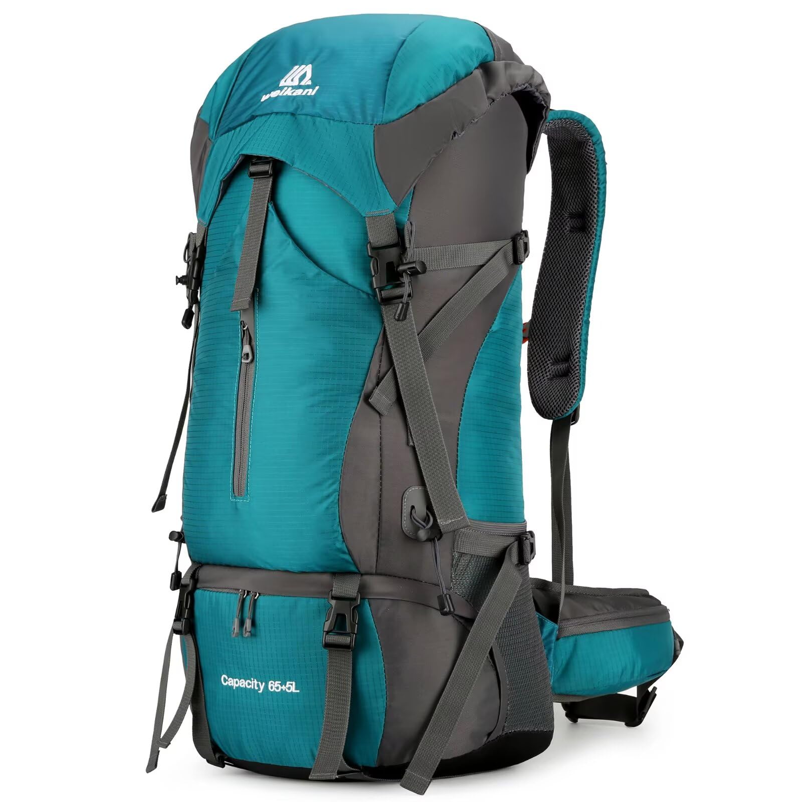 70L Wanderrucksack mit Regenschutz, großer Trekkingrucksack für Damen und Herren, wasserdicht, Camping-Rucksack, leicht, Rucksackreisen für Outdoor-Sport, Reisen, Wandern, Radfahren, Klettern