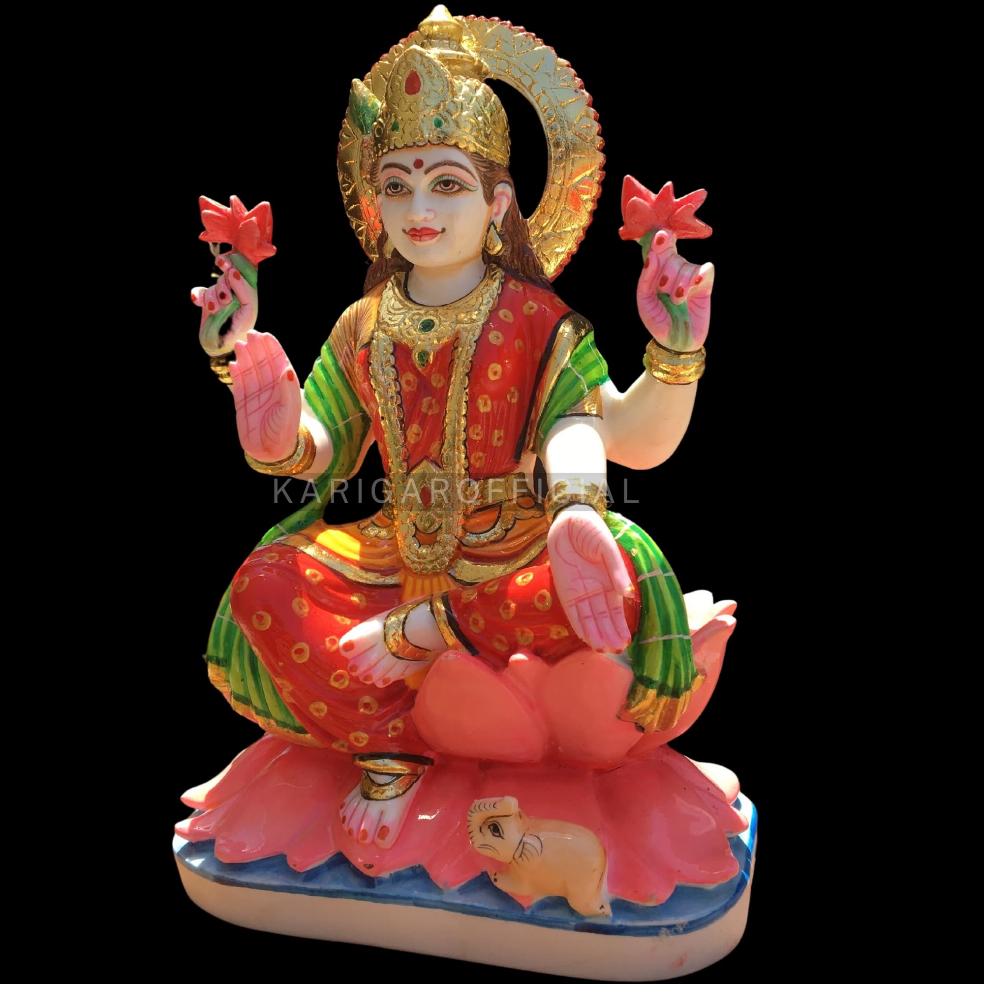 Amazon.co.jp: KARIGAROFFICIAL ラクシュミー像 ムルティ 大型 12