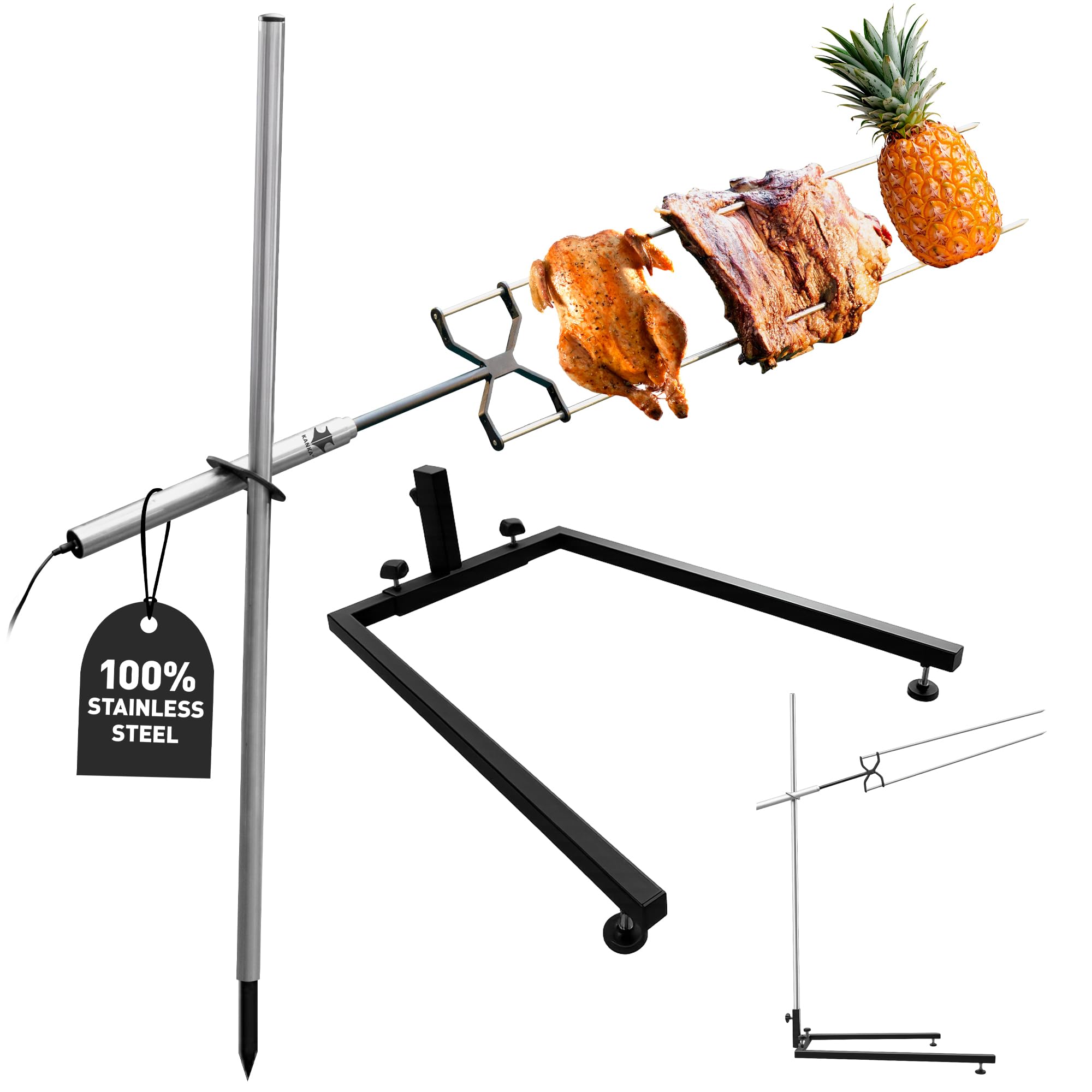 Amazon.com : Kanka Rotisserie Grill + Kanka Hard Floor Stand