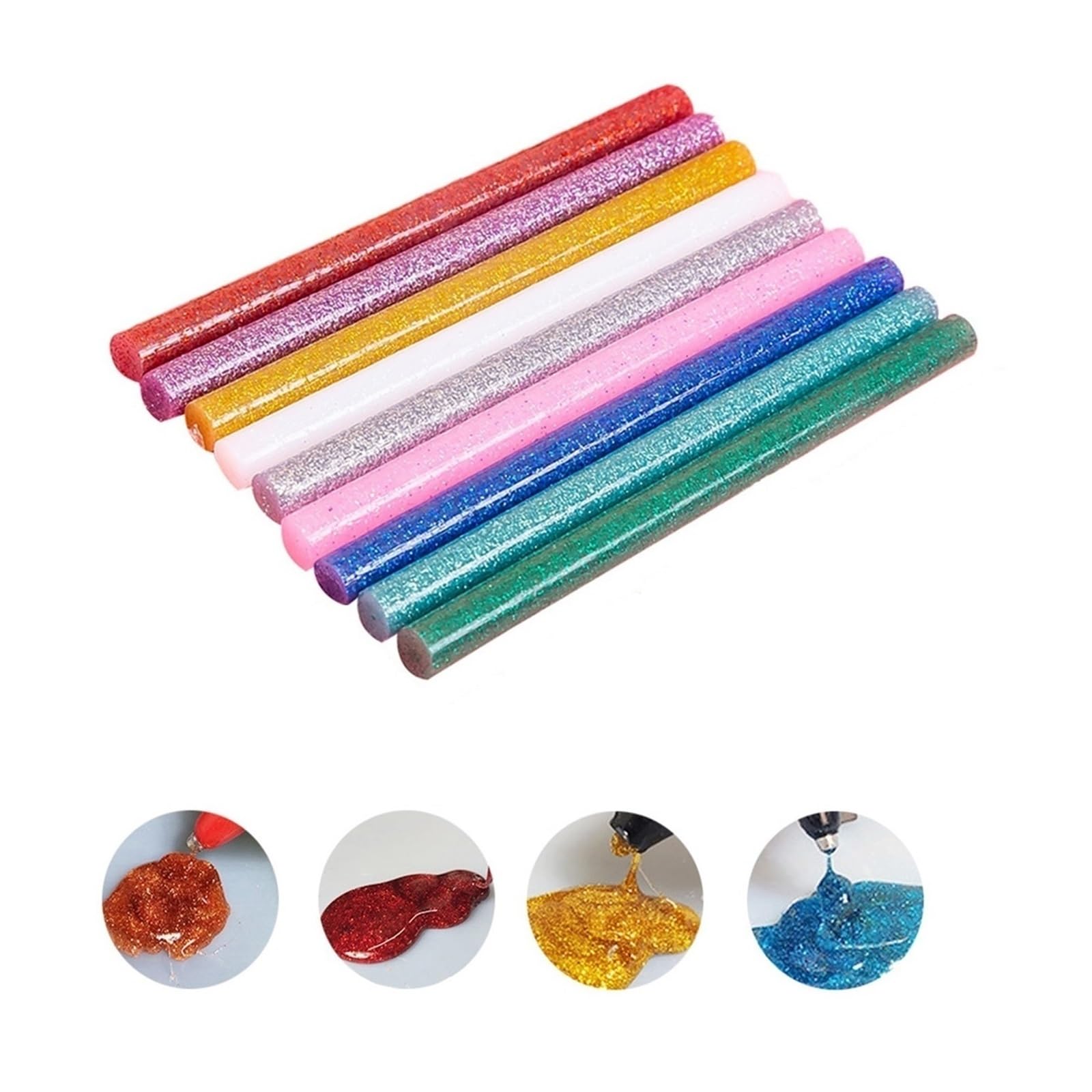 Pistolet Do Klejenia Z 7 * 100MM Kleje W Sztyfcie Mini Na Gorąco Przemysłowe Pistolety Majsterkowania Elektryczne Narzędzie Naprawy Temperatury Ciepła Szybkie Niezawodne Klejenie(With 30pcs sticks)