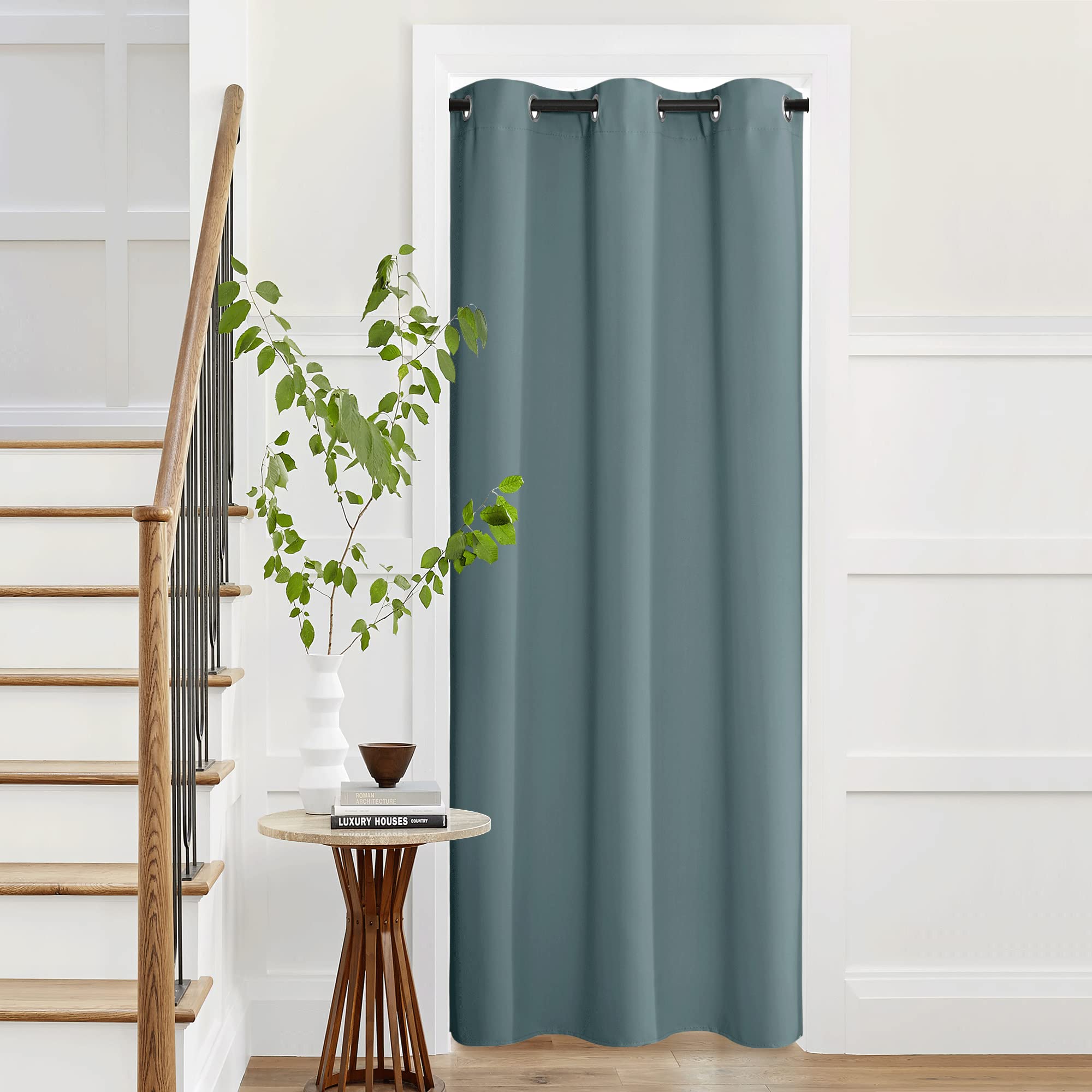 Rideaux occultants NICETOWN bleu grisâtre 106x241 cm pour chambre