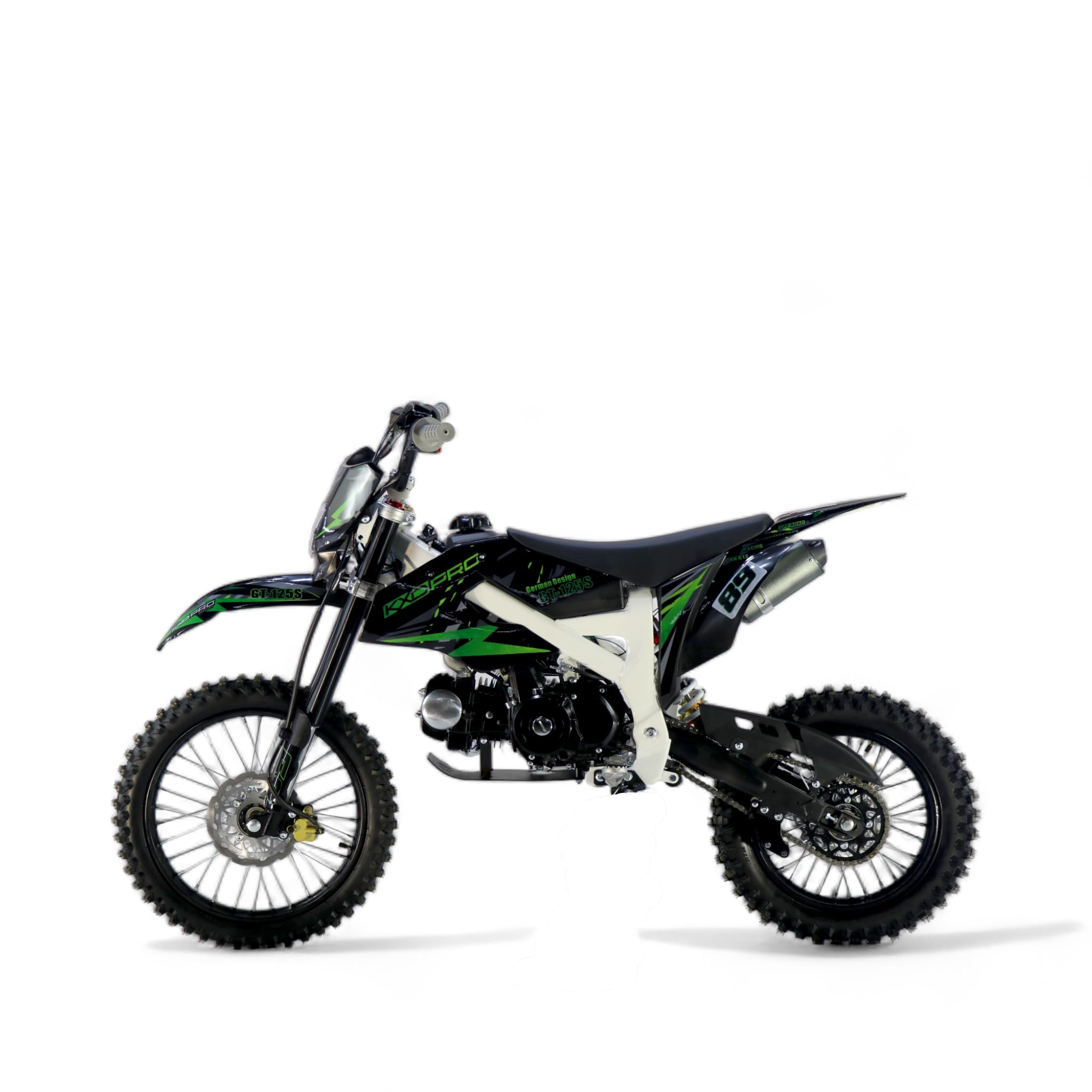 KXD 612 E+K 125ccm 17/14" 4T Dirtbike Crossbike Pocketbike blau