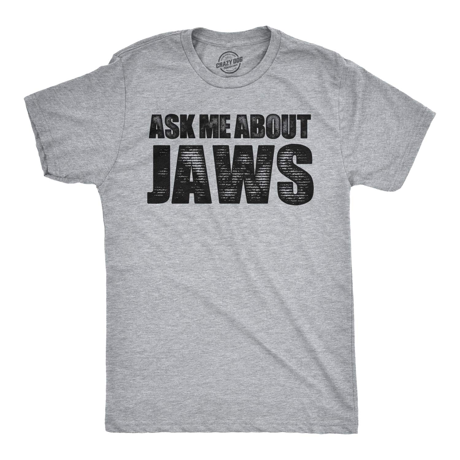 Toddler Ask Me About Jaws T Shirt Funny Shark Movie Flip Up Tee for Kids Funny Kids Shirts Shark Apparel for Toddler Cool Flip Apparel Childrens Graphic Light Grey 4T