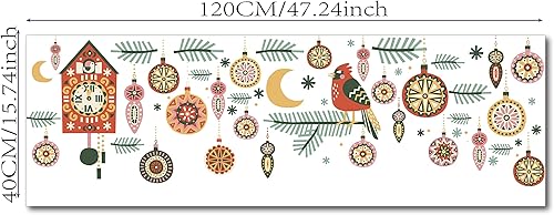 Miniatura 5 de QUCHENG Pegatinas adhesivas adhesivas adhesivas de doble cara reutilizables y removibles para ventanas, calcomanías vintage de vinilo de vidrio,