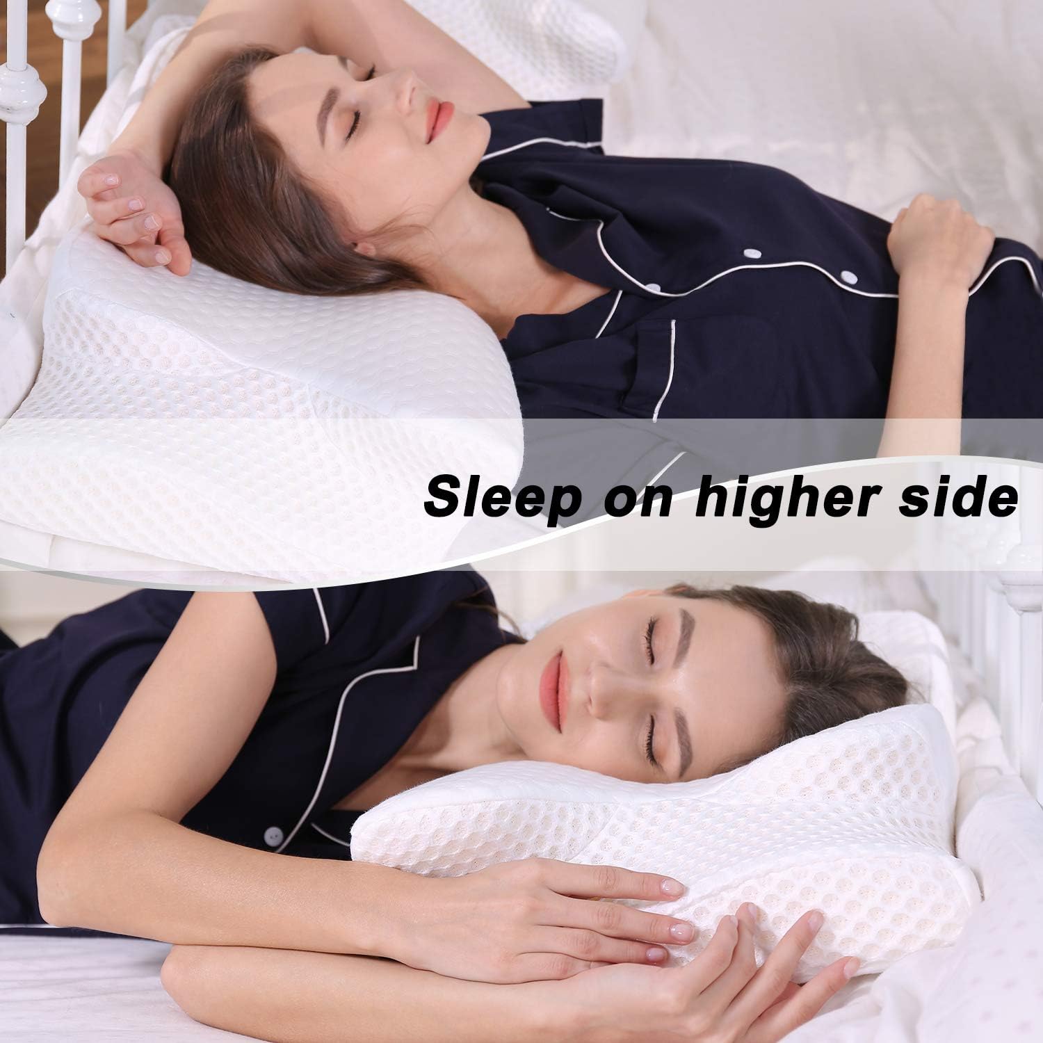Bеѕt Dеаl Chеар 🛒 Coisum Cervical Pillow, Back Side Sleeper Pillow, Orthopedic Pillow for Neck Pain, Neck Pillows for Pain Relief Sleeping, Neck Support Pillows with a Washable Pillowcase, Contour Memory Foam Pillow