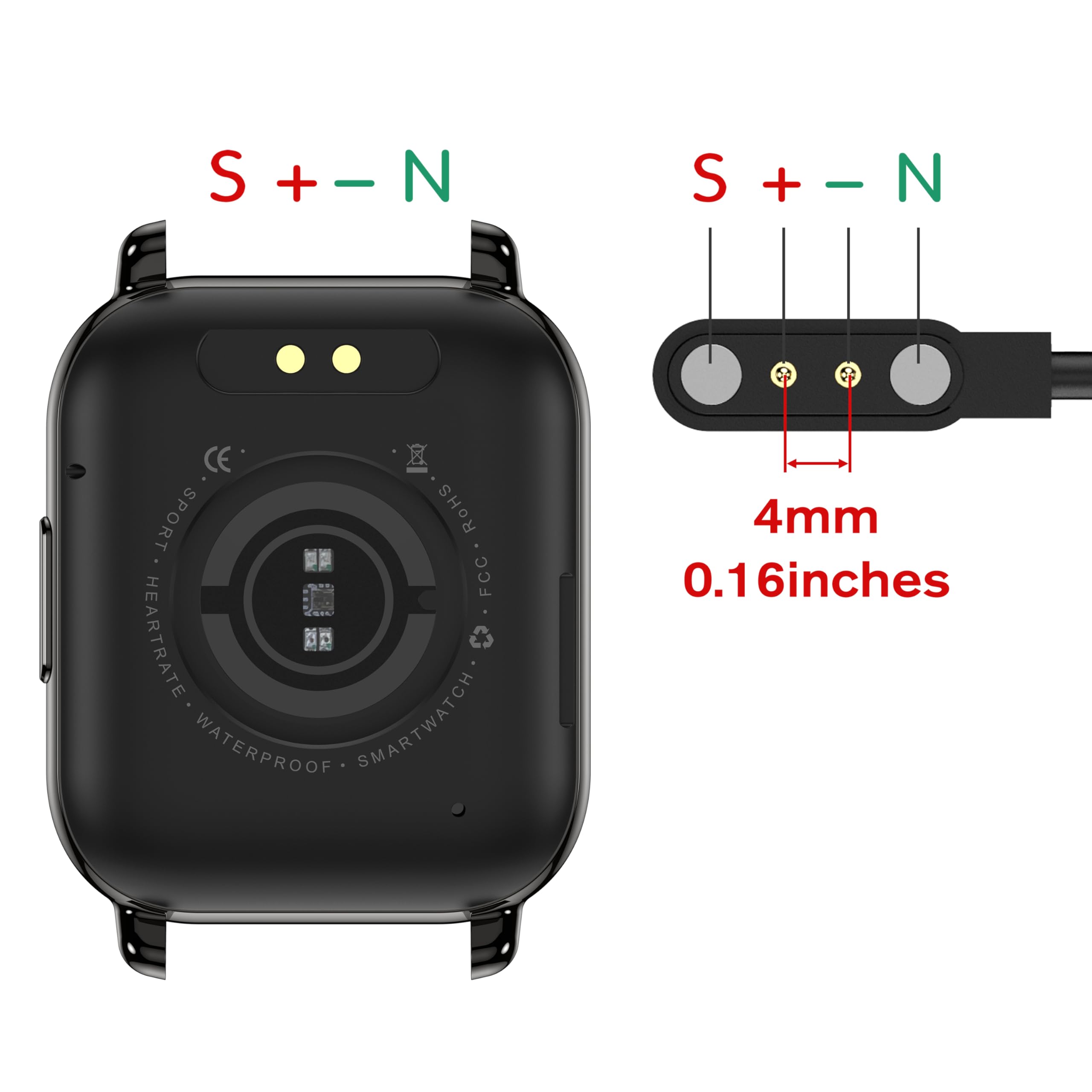 Cavo Ricarica Per Smartwatch Popglory P66 - USB, Ricarica Rapida - Foto 14