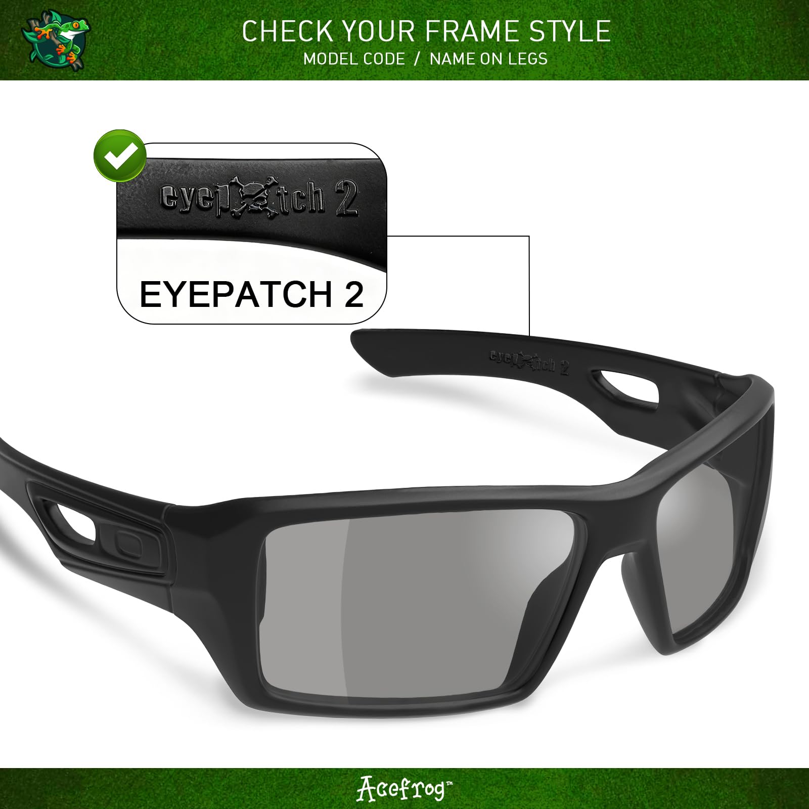 Acefrog Lot de 4 paires de verres polarisés de rechange pour lunettes de soleil Oakley Eyepatch 2 OO9136, parfaitement ajustés, incassables, anti-rayures