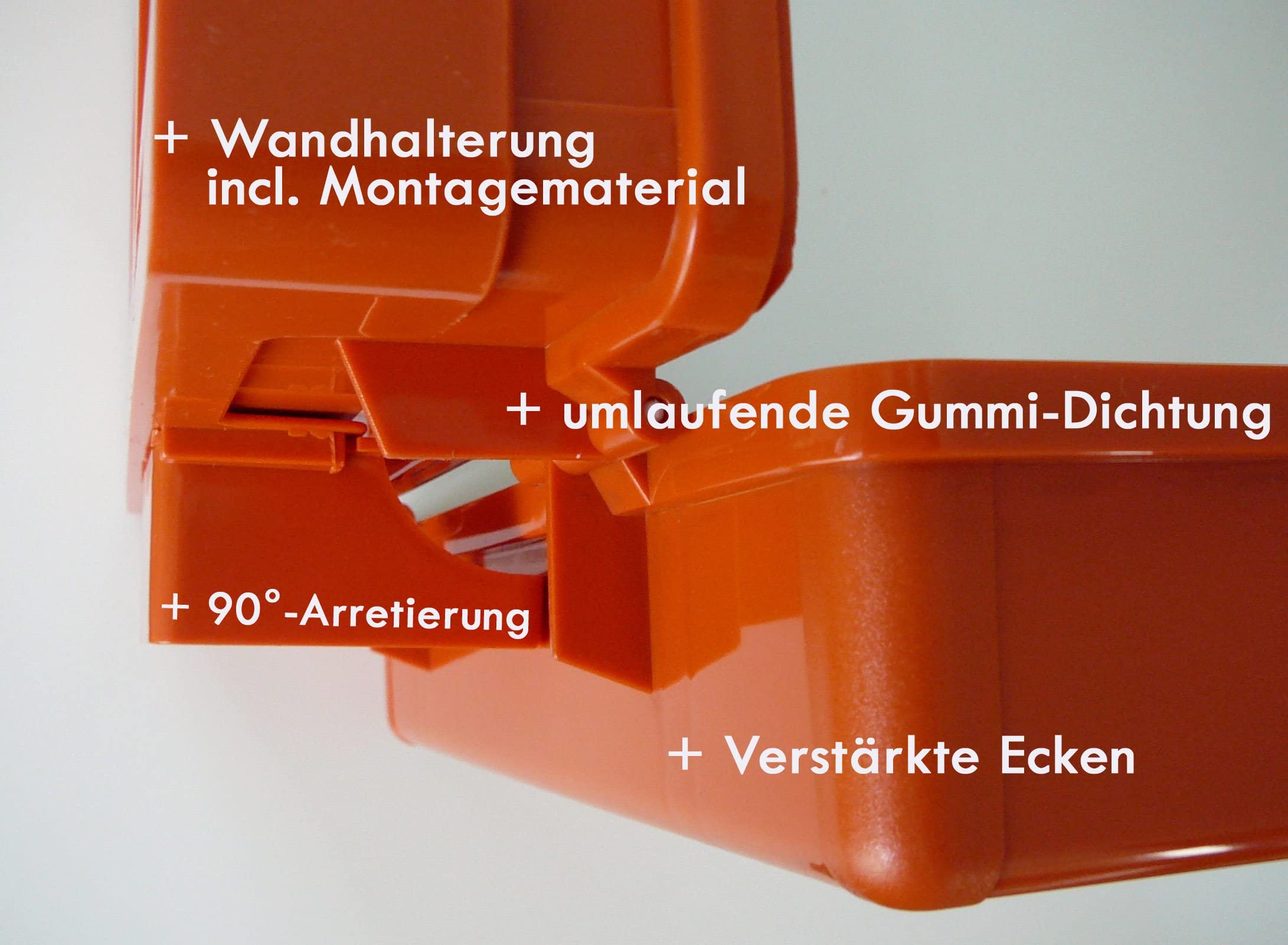 Erste-Hilfe-Koffer GASTRO für Betriebe nach aktueller DIN/EN 13157 inkl. Augenspülung + Brandgel + detektierbare Pflaster + Hydrogelverbände