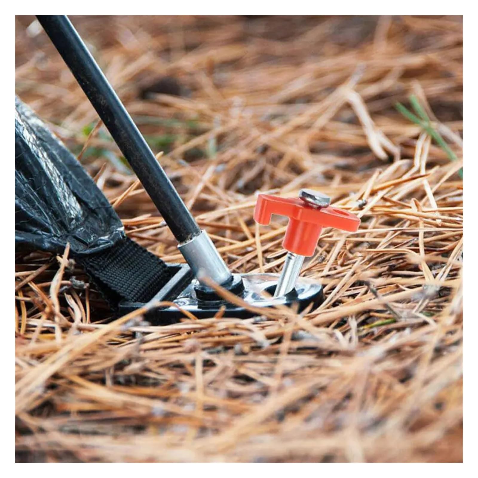 Picchetti for tenda antivento resistenti da 12 pezzi, picchetti terra in acciaio, accessori campeggio for il fissaggio esterno di tende sole