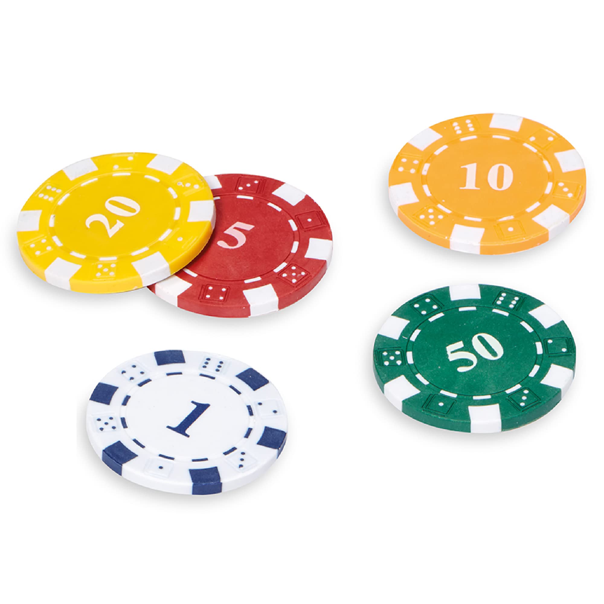Set 100 Fiches Da Poker In Plastica Opaca Nera 32 Mm - Con Scatola Portaoggetti, Ideali Per Giochi E Conteggio - 3