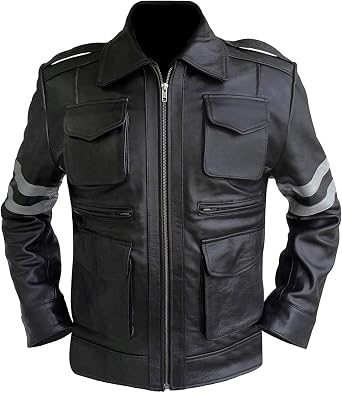 Amazon.com: Outfit Craze Resident Evil Leon Kennedy - Chaqueta de piel para  hombre : Ropa, Zapatos y Joyería