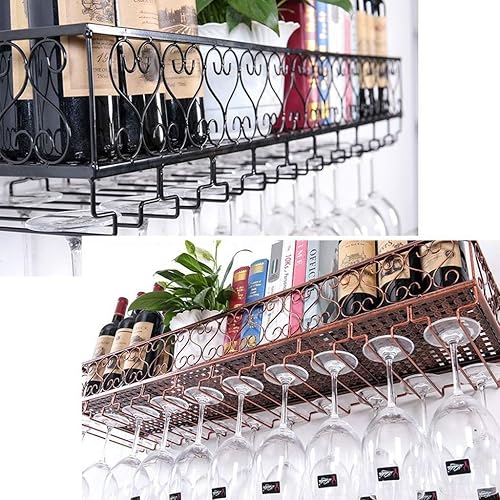 Miniatura 3 de LaseVe Estante de vino, estantes de metal montado en la pared, soporte para botellas de vino, estante de vino montado en la pared  Altura ajustable