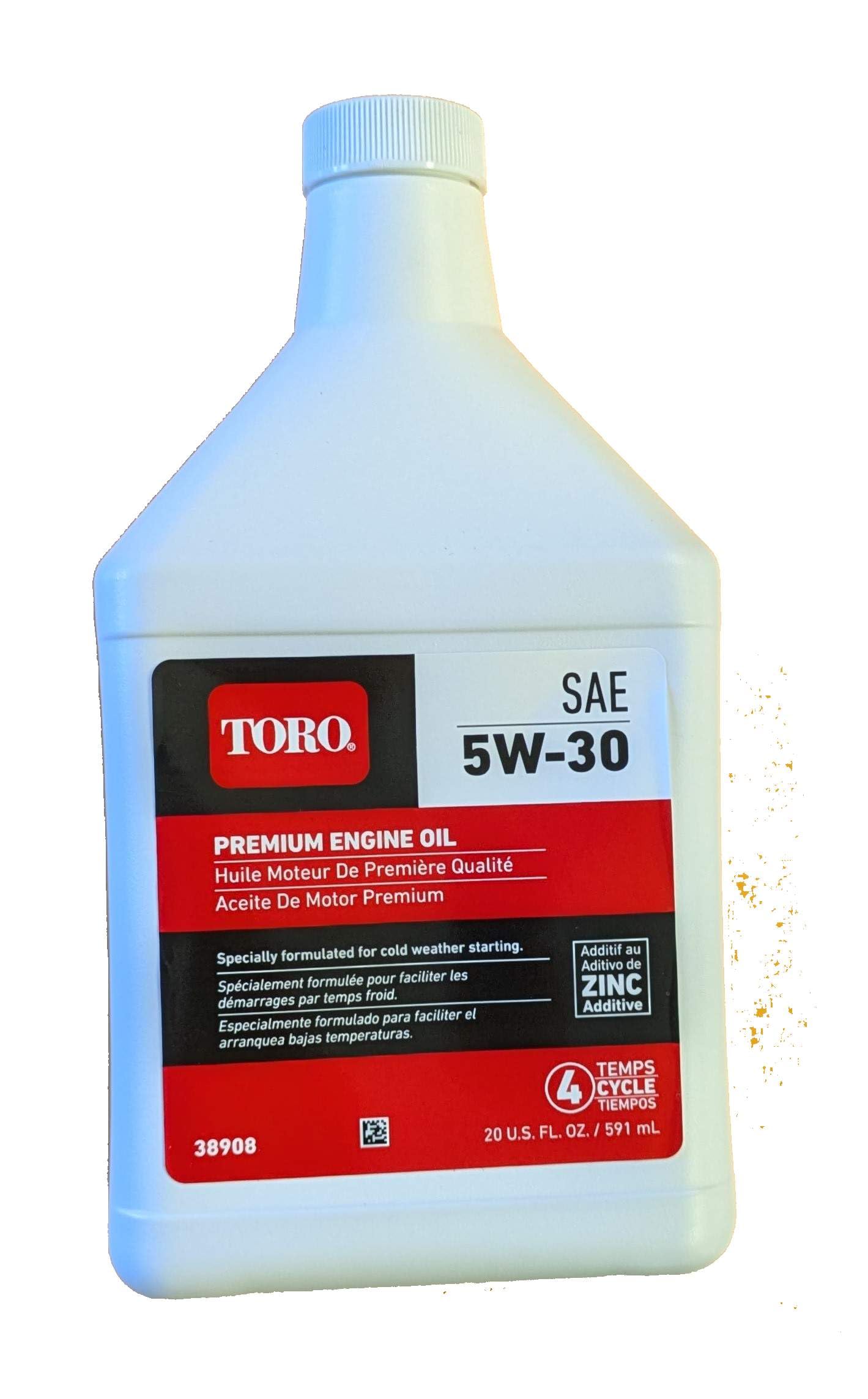 Toro 4-Cycle Winter Engine Oil 5W 30 20oz #38908