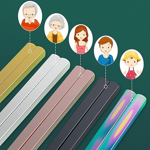 Vista 32 de GLAMFIELDS Palillos reutilizables de madera natural japonesa estilo clásico 5 pares de palillos ligeros tallados a mano seguros para cortar 8.8