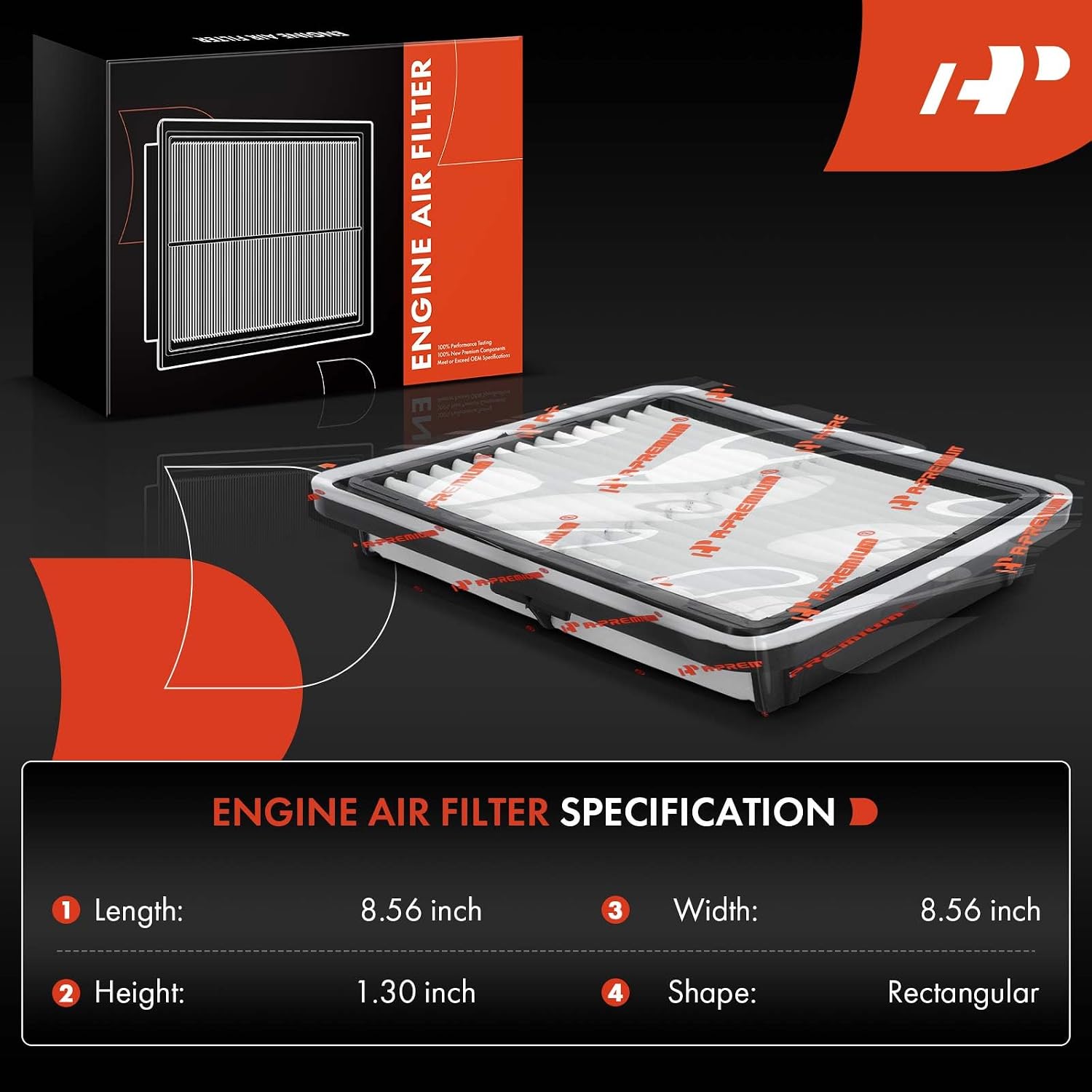 A-Premium 2-PC Engine & Cabin Air Filter Compatible with Subaru Outback 2005-2009, Legacy 2005-2009, Tribeca 2008-2014, B9 Tribeca 2006-2007, 2.5L 3.0L 3.6L