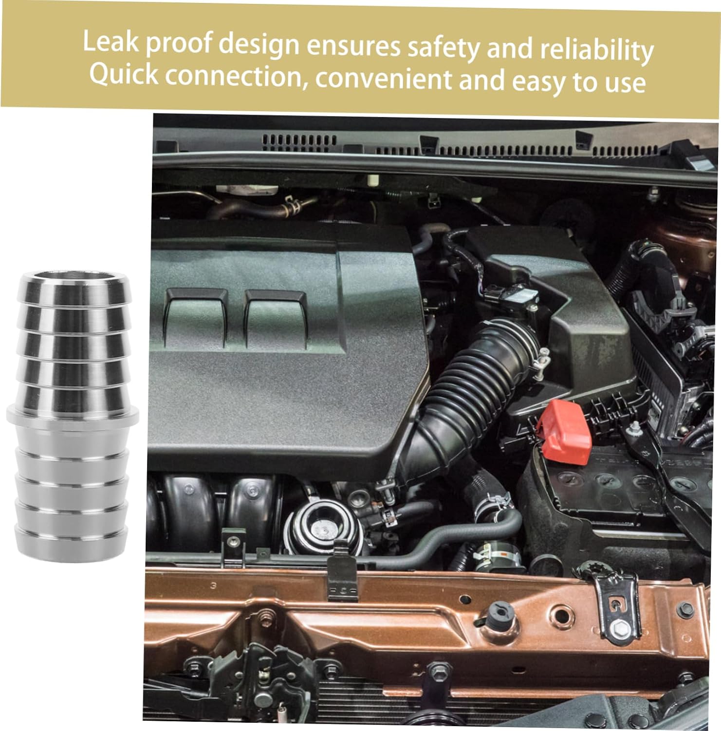 Car Radiator Hose Barb Connector Adapter Quick Connect Coupler for Performance Leakproof Design Easy Installation for Conditions Compatible Male Female Hoses