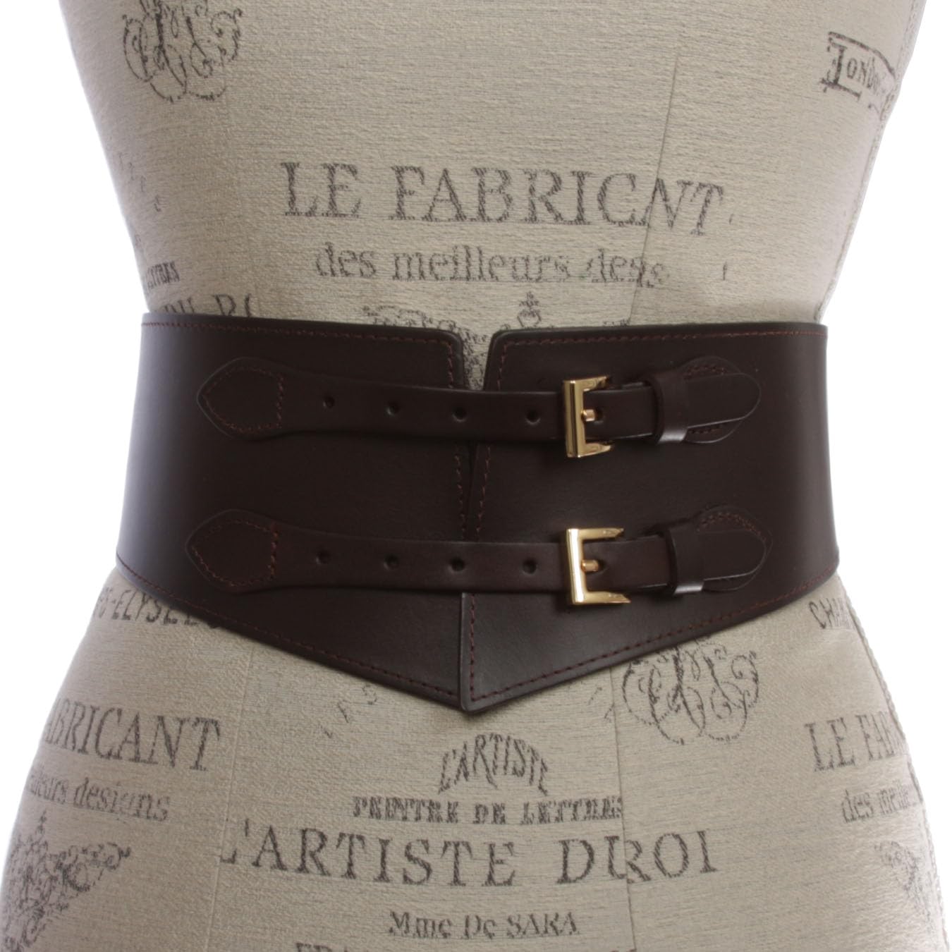 Cintura elastica a vita larga classica elasticizzata Cincher vintage in pelle pieno fiore Boho con doppia fibbia