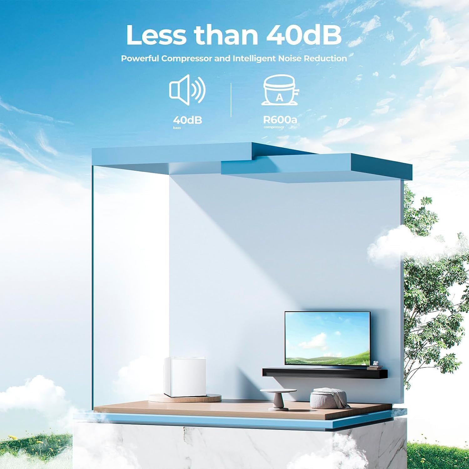 Electactic 1.2 Cu.ft Upright Freezer, Small Mini Freezer with Adjustable Thermostat, Removable Shelves, Reversible Single Door, for Bedroom/Home/Dorms/Apartment (White)