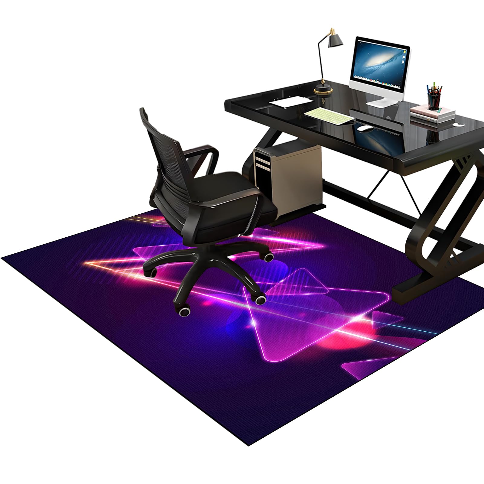 Desk Chair Floor Protector Mat Rug for Gaming Rolling Chair, Carpet Chair Mats, Office Chair Mats for Carpeted Floors, Gaming Chair Mat for Carpet Floors, Hardwood Floor Protector Mat 140 x 180 cm