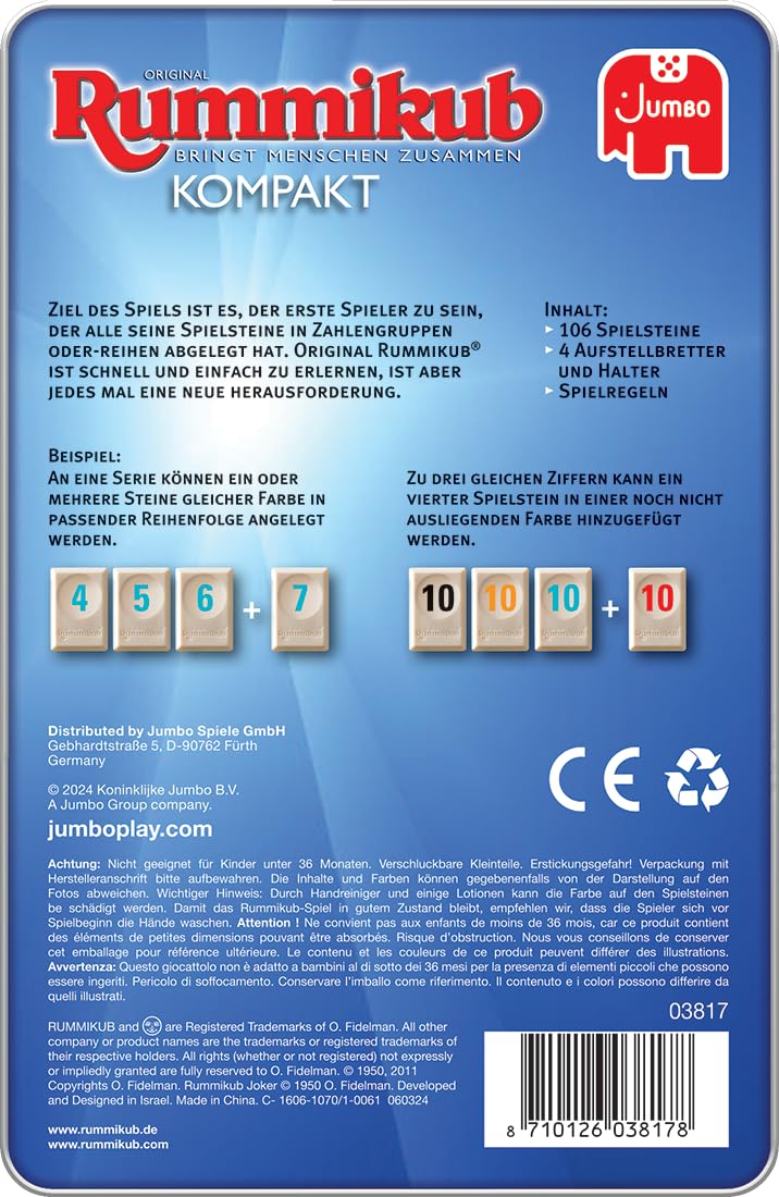 Original Rummikub – Kompakt in Metalldose