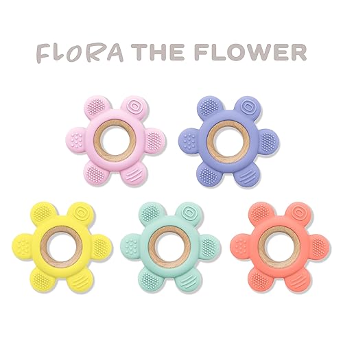 Miniatura 6 de BAMBAM Baby Anillo de dentición de silicona de alta calidad, 100% libre de BPA, probado para seguridad infantil, para bebés y bebés de 0 a 6, 3 a 6