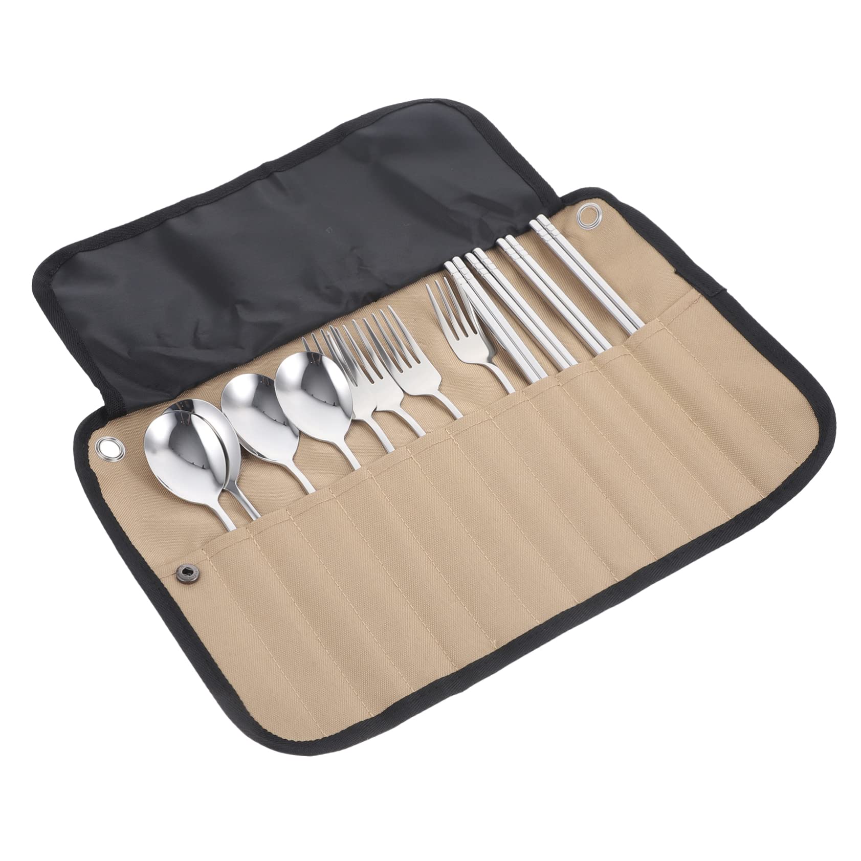 Happyyami 1set Utensili Nylon Kit Portatile Per Picnic Organizer Per Escursioni e Attività Outdoor Include Bacchette e Barbecue