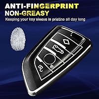 Vista 3 de Xotic Tech para BMW 1 2 3 4 5 6 7 Series X1 X3 X4 Key Fob Cover TPU Front+ABS Shell Back Case Protector de llave