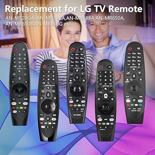 Miniatura 5 de Fourmor Control remoto de voz original AKB758555501, control remoto de tecnología de baja potencia, solo compatible con AN-MR20GA, AN-MR19BA, con