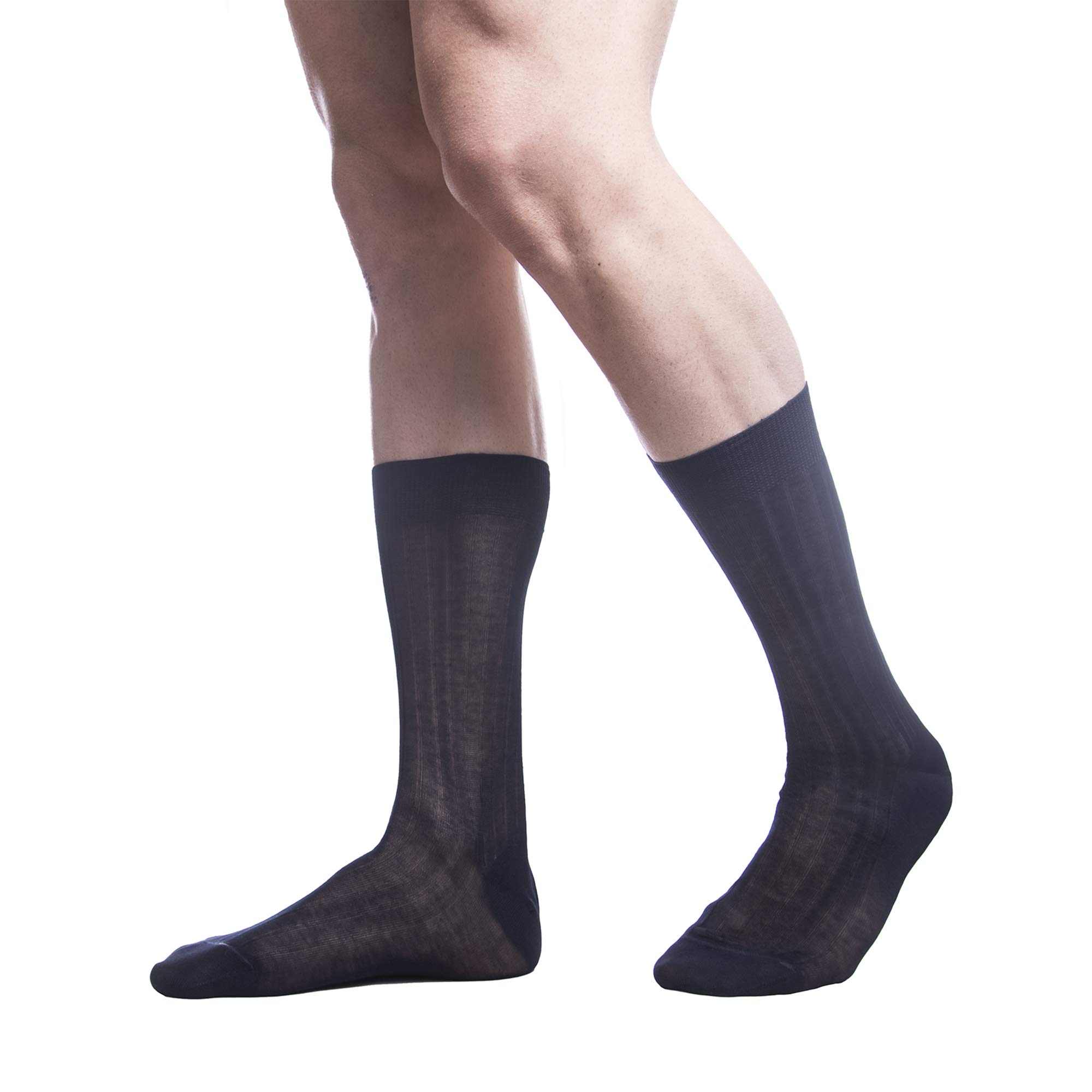 PETTI Artigiani Italiani - Calzini, Calze Uomo, Calzino Uomo, Calze Lunghe e Corte Uomo, 6 Paia Calze Uomo Filo di Scozia, 100% Made in Italy