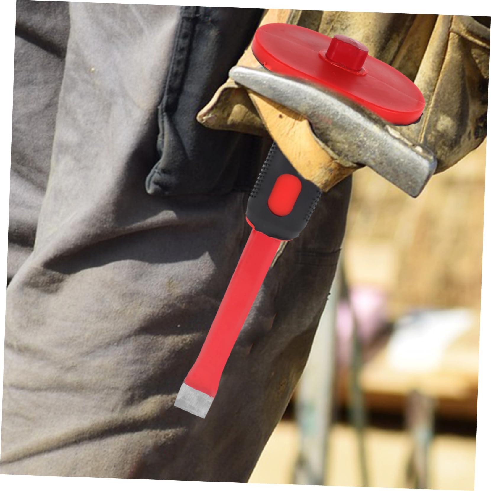 Lurrose 3 Pezzi Cesellazione in Muratura Scalpello Da Roccia Muratore Scalpello Per Muratura Per Ridimensionare Attrezzo Per Pietra Calcolo Rimozione Rosso Pvc