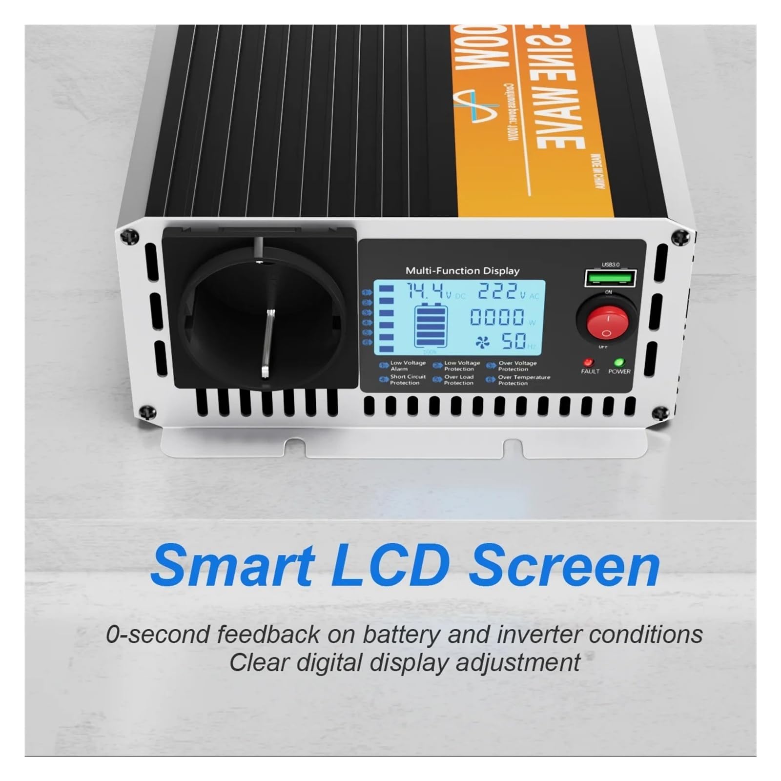 Inverter Auto Convertitore Convertitore 6000W/5000W/4000W/3000W Onda Sinusoidale Per Pura 12V/24V 220V Inverter Energia Solare Off-grid Remoto USB