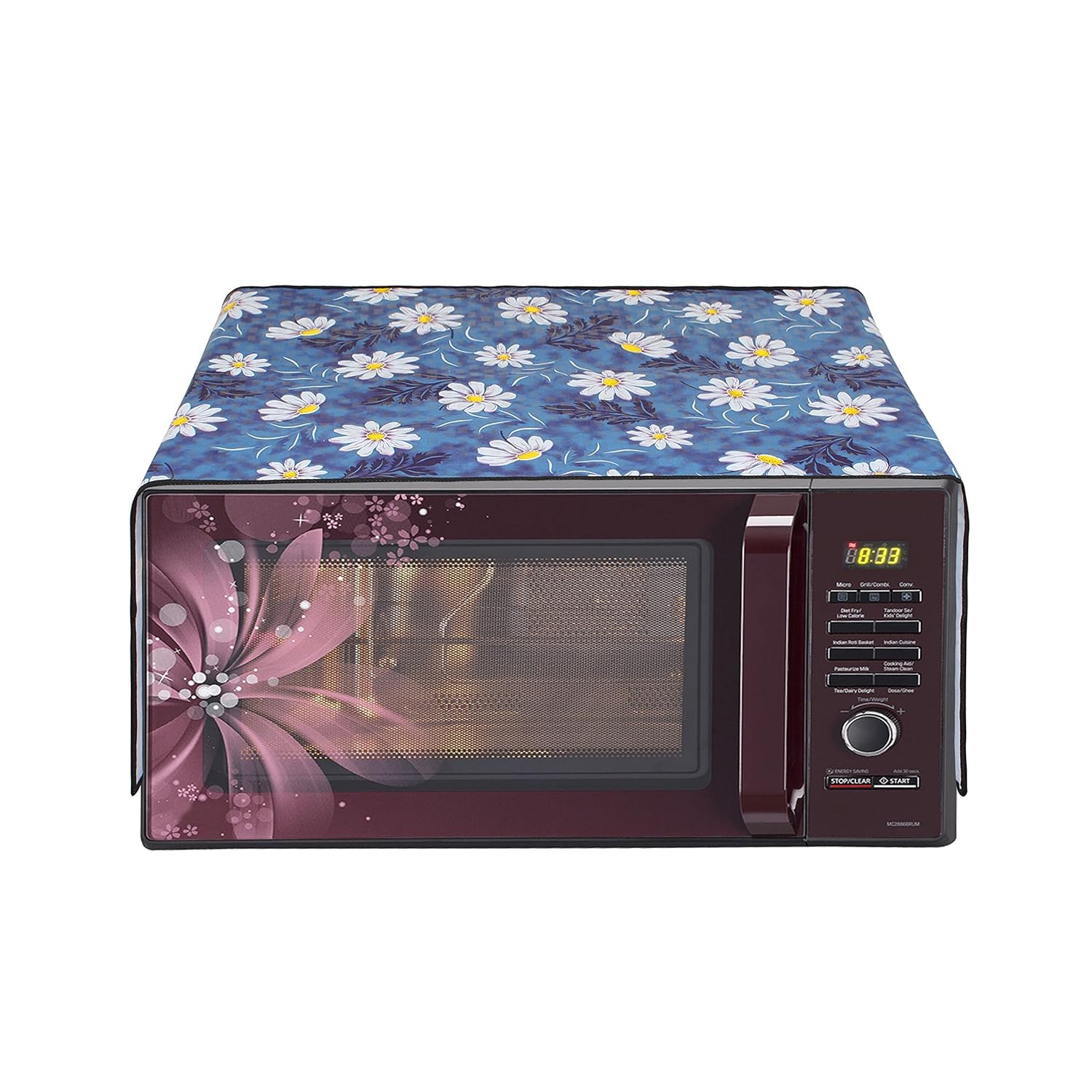 Zostera Microwave Oven Cover Compatible With IFB 30 L Microwave Oven Top Cover (30BC5, 53.9 × 44 × 30 ) Blue-picture-13