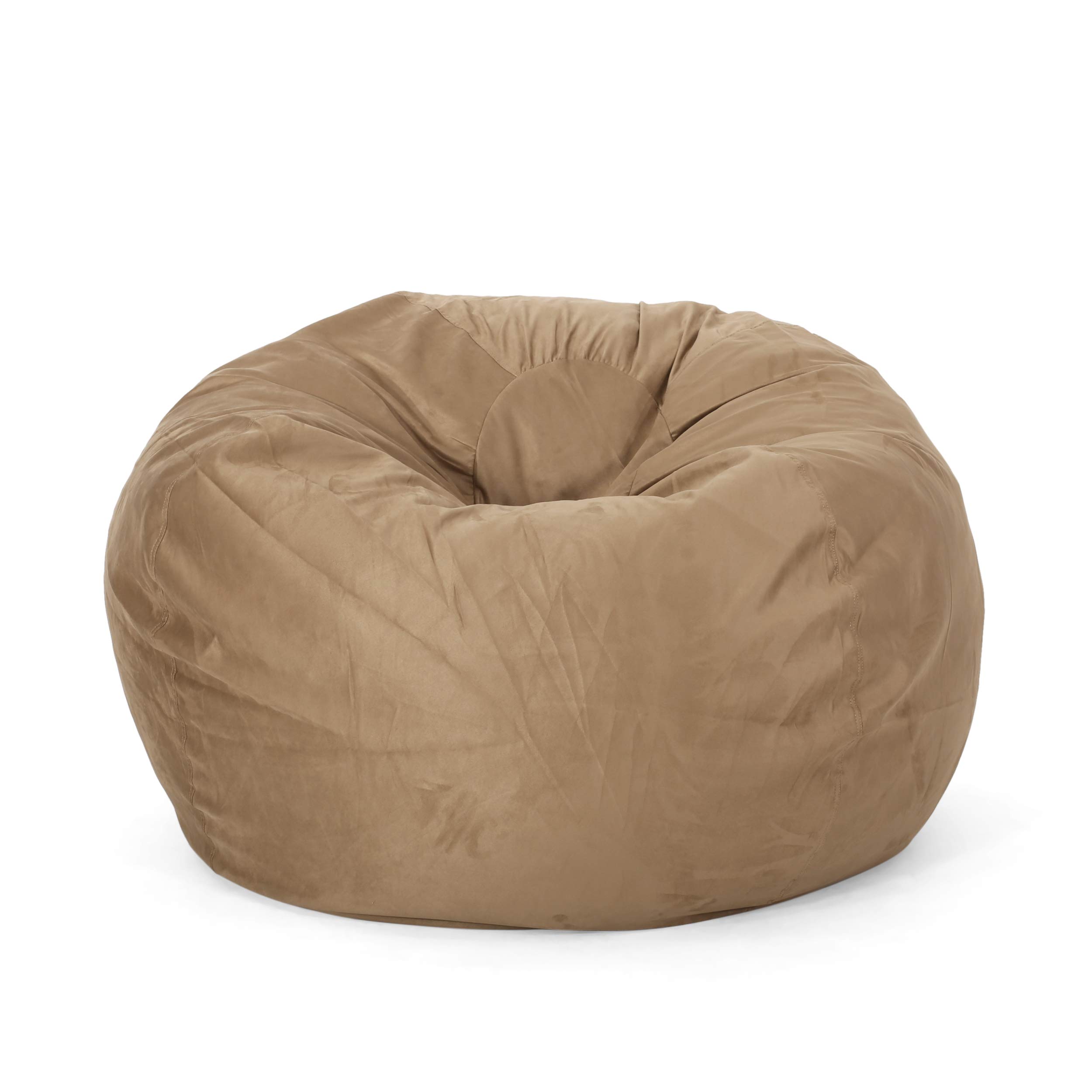 Christopher Knight Home Harrison Modern 5 Foot Microfiber Bean Bag, Beige