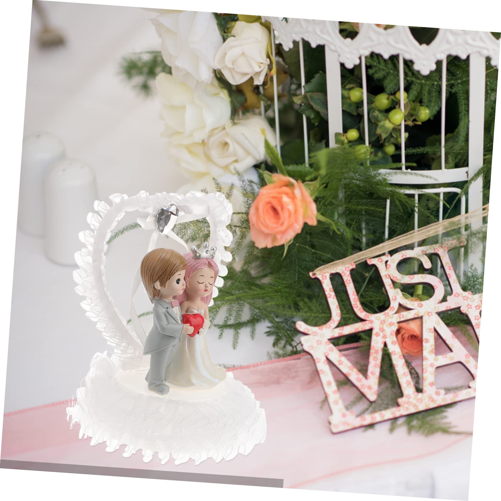 Tortenaufsatz Aus Rosenblütenharz Für Paare Dekoration Für Hochzeitstorte Für Braut Und Bräutigam Hochzeitsdekoration