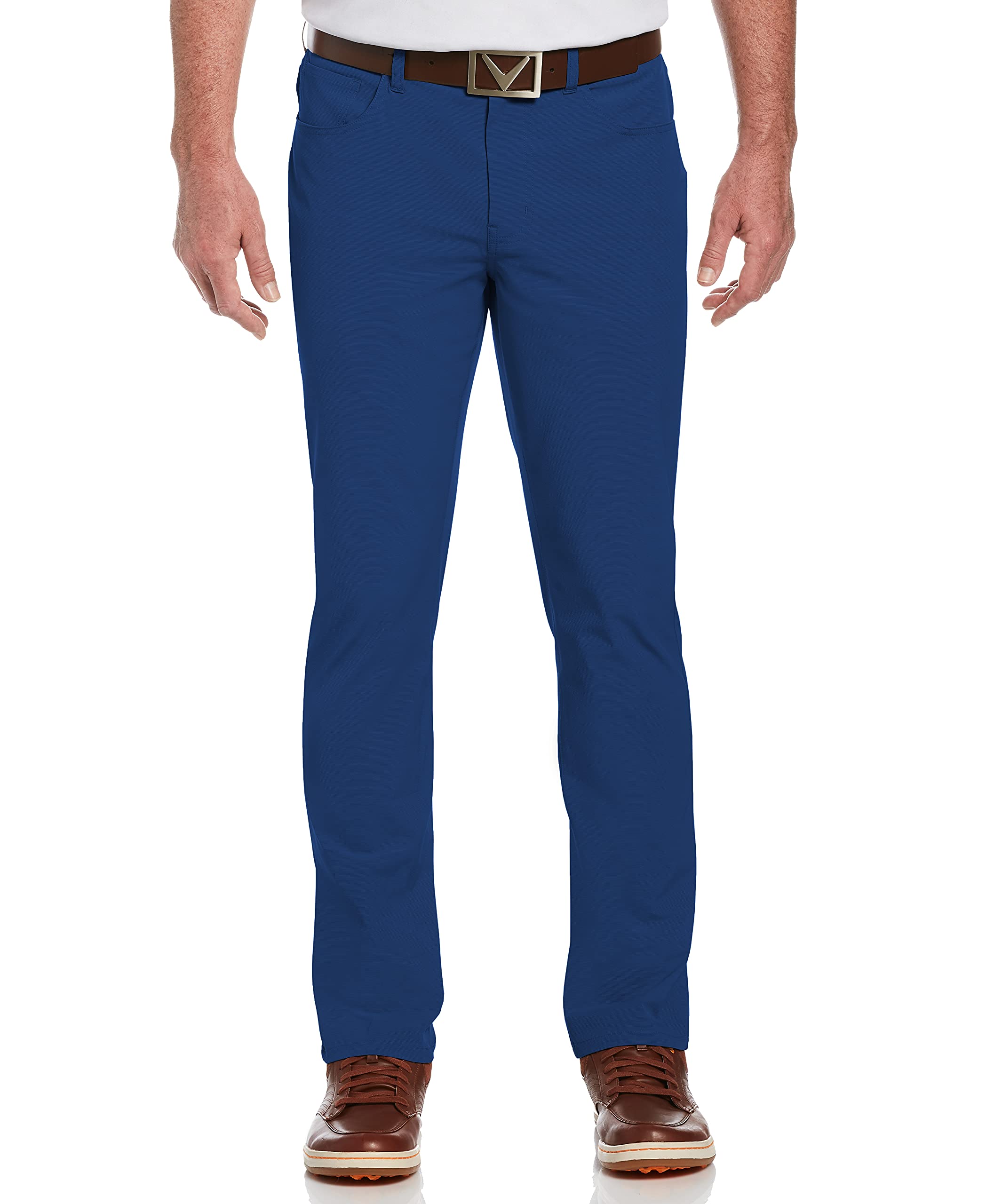 Pantaloni Da Golf Uomo Aoli Ray | Slim Fit Impermeabili | Tasche Multiple | Blu Navy Taglia L - Foto 13