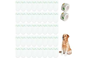40 PCS Disposable Dog Booties Disposable Proof Dustproof Dog Shoes Replacement Dog...