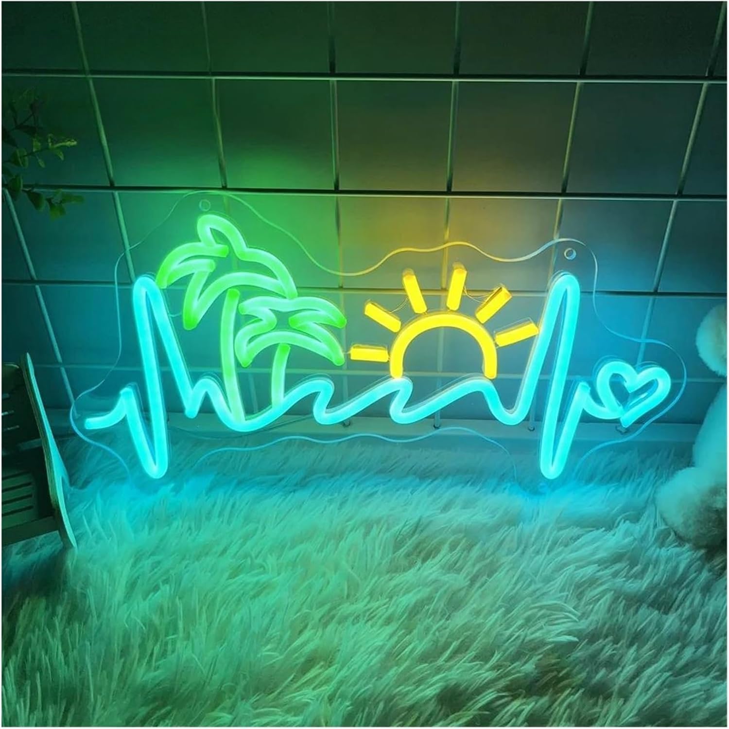 Zynther Neon lamp for LED for Neon Sign for Light Signs with for Sunrise and Sunset, Dimmer, Used(40cmx21cm)