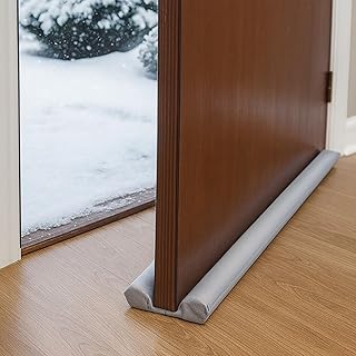 Door Draft Stopper Seal Strip — Under Door Noise, Dust, and Weather Blocker — Adjustable, Cut to Fit for Doors & Windows, Easy Install