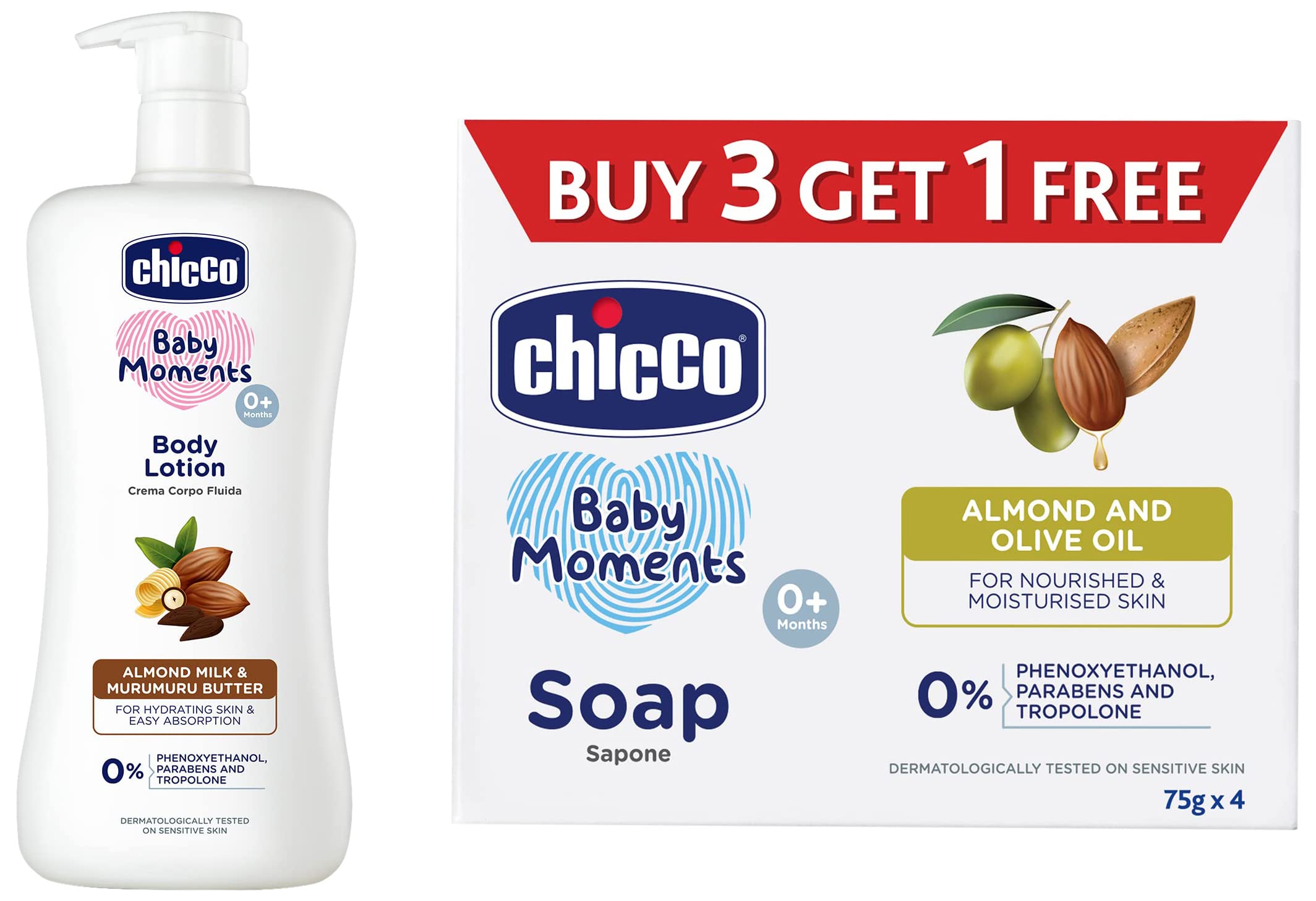Chicco Body Lotion 500Ml With Soap 75G Pack Of 4-picture-18
