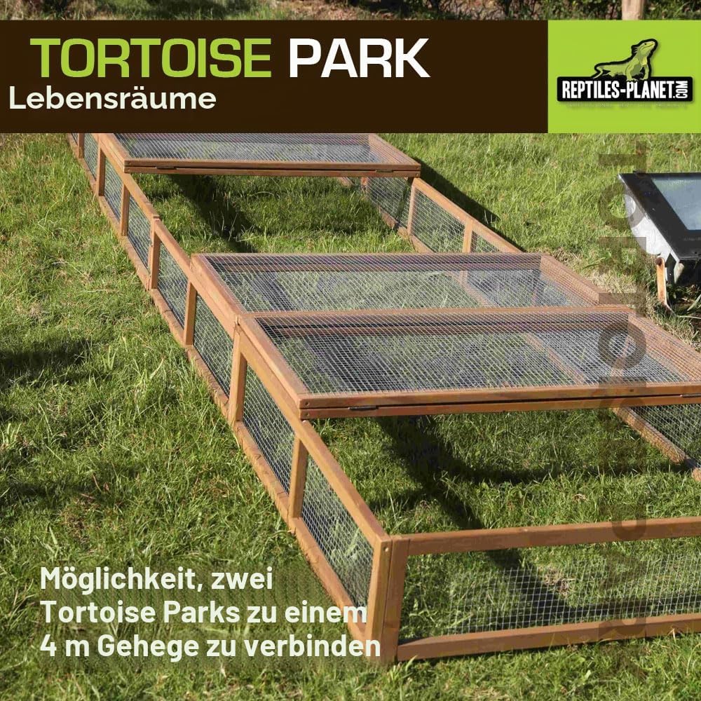Reptiles Planet Schildkröte Park Outdoor Gehäuse 200 x 100 x 25 cm