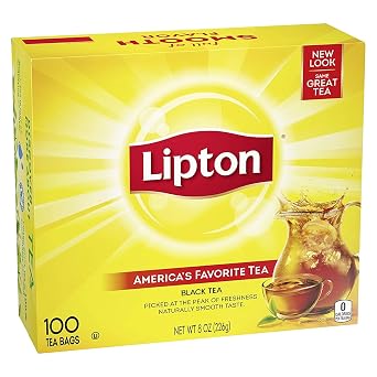 Lipton Tea Bags, Regular, 100/Box (Lip 291)